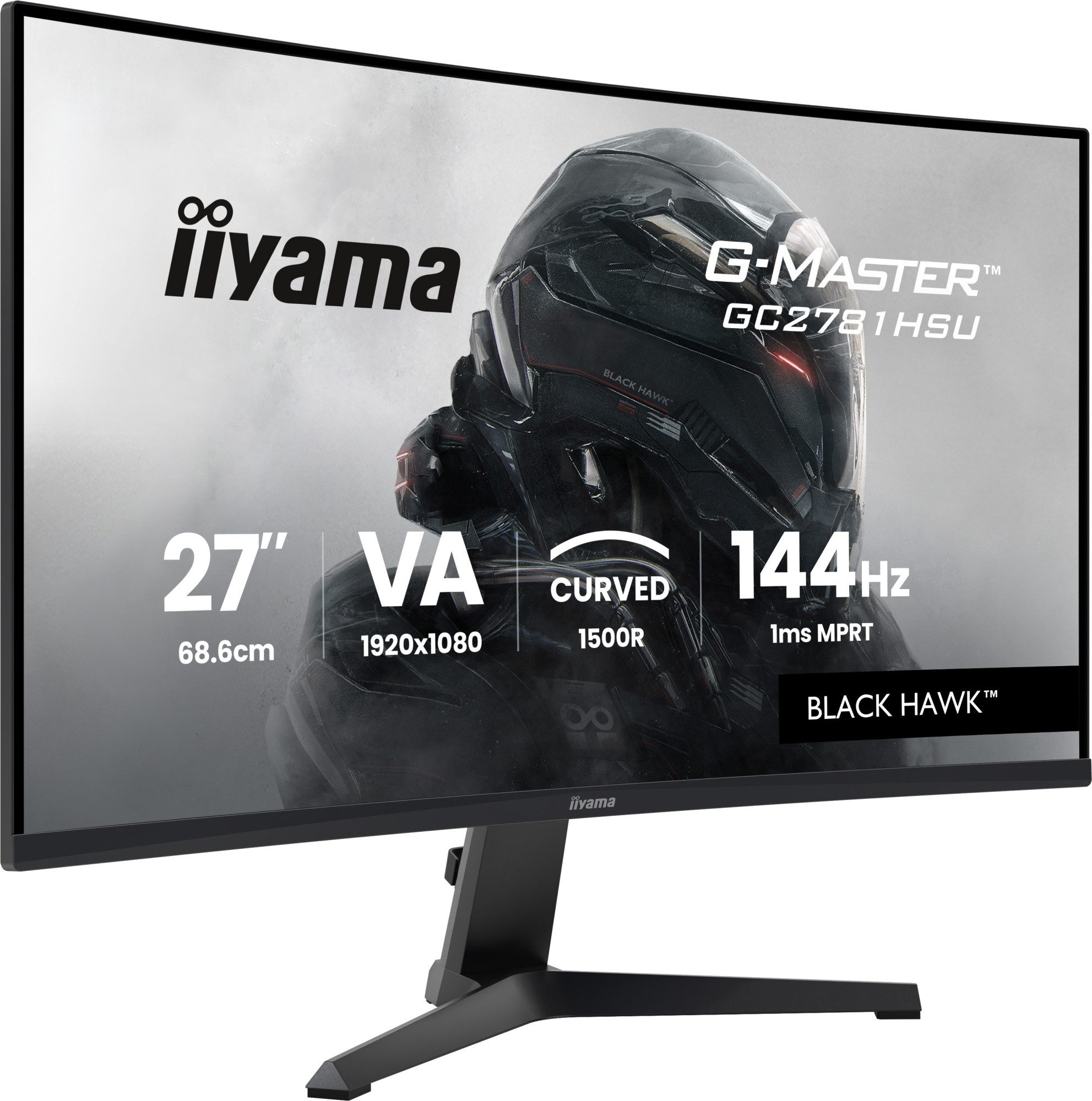 Iiyama GC2781HSU-B1 TFT-Monitor (68,6 cm/27 ", 1920 x 1080 px, 1 ms Reaktionszeit, 144 Hz)