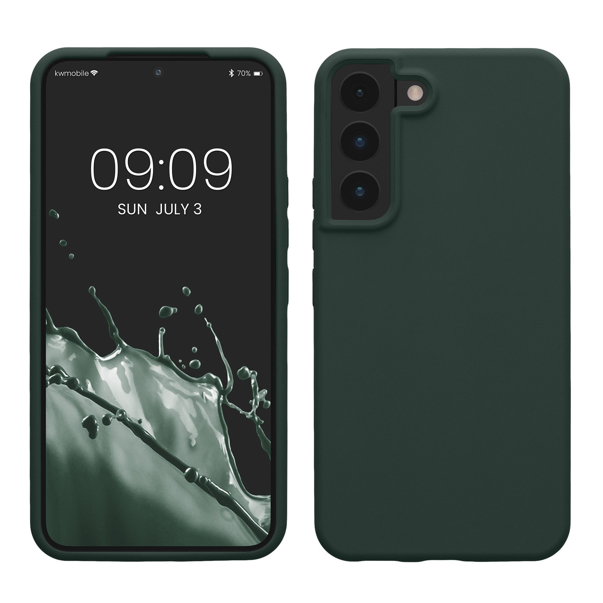 kwmobile Handyhülle Schutzhülle für Samsung S22 Hülle Silikon Case Handyhülle S22, Handyhülle Samsung S22 weiche Oberfläche mit kabellosem Laden