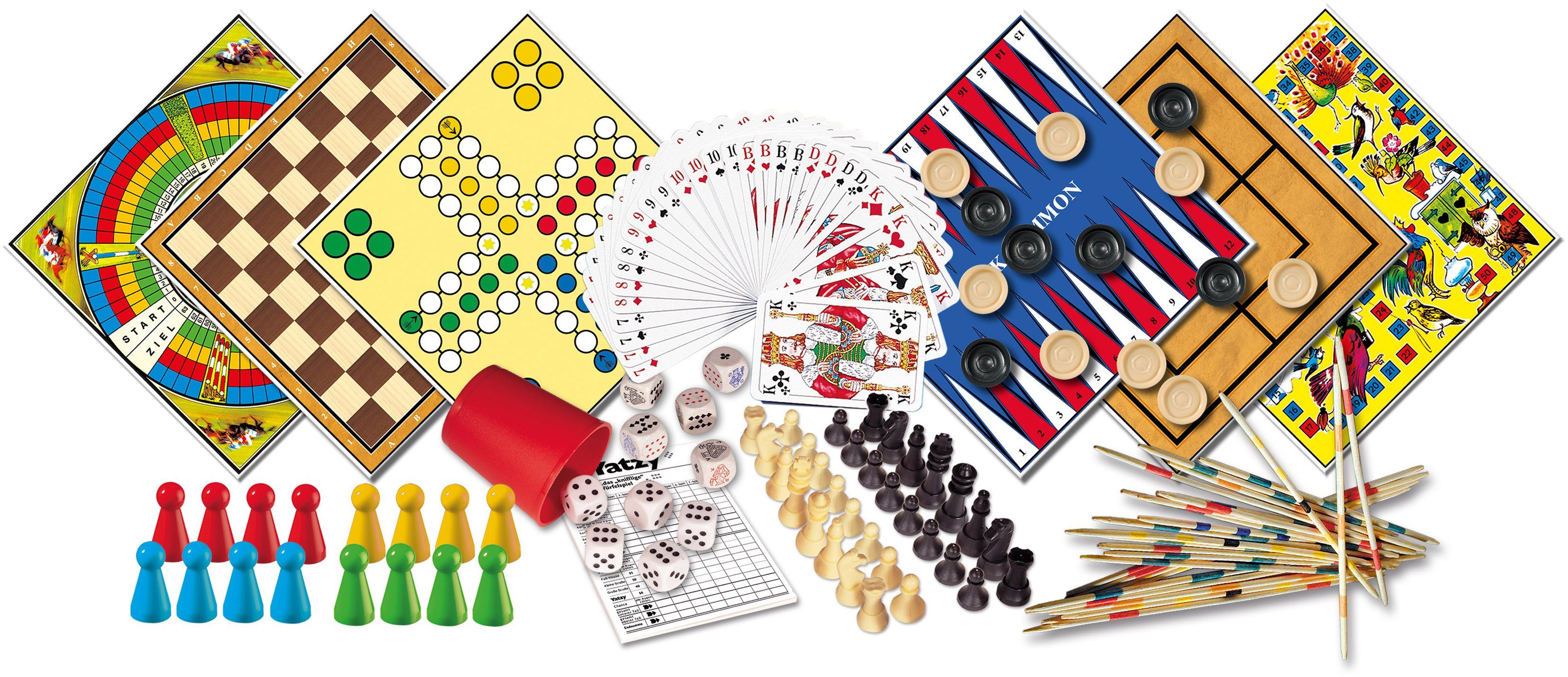 Noris Spielesammlung Spieleklassiker - 400 Spielmöglichkeiten, Made in Germany