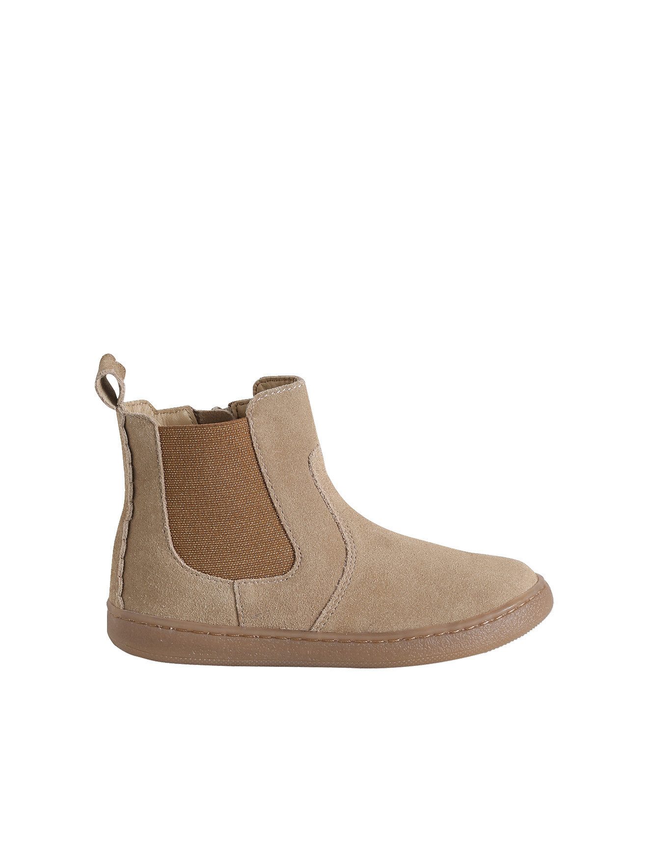 vertbaudet Mädchen Leder-Boots mit Reißverschluss Schnürboots