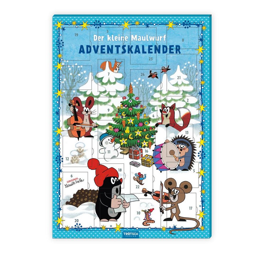 Trötsch Verlag Adventskalender Trötsch Der kleine Maulwurf Adventskalender mit 24 Magneten