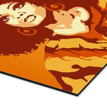 Posterlounge Alu-Dibond-Druck JASMIN!, 70s Orange Soul Mama, Lounge Illustration