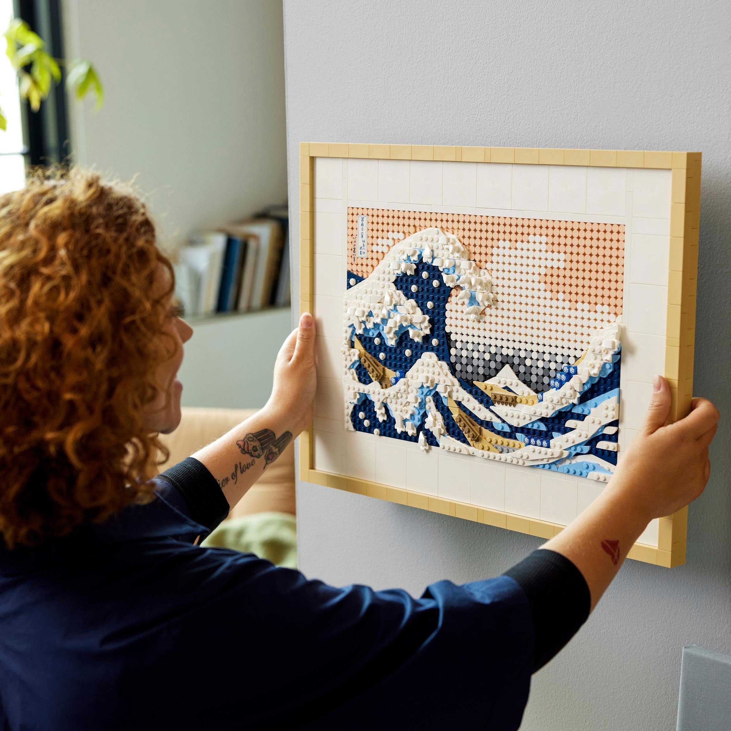 LEGO® Konstruktionsspielsteine Art, (31208), (1810 St) LEGO® Welle – Hokusai Große