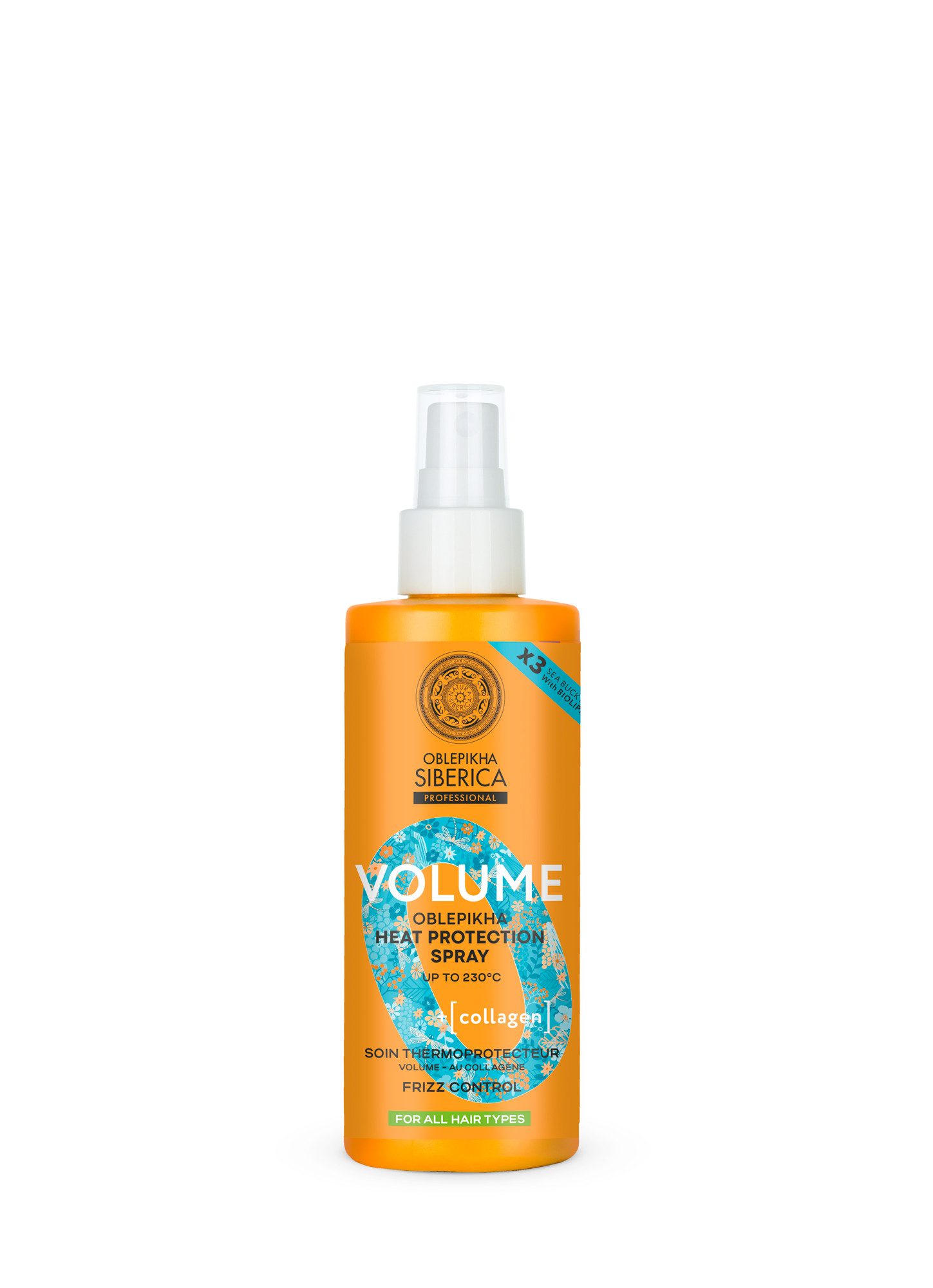 Natura Siberica Hitzeschutzspray OBLEPIKHA O. Volume Heat Protection Spray, 200 ml