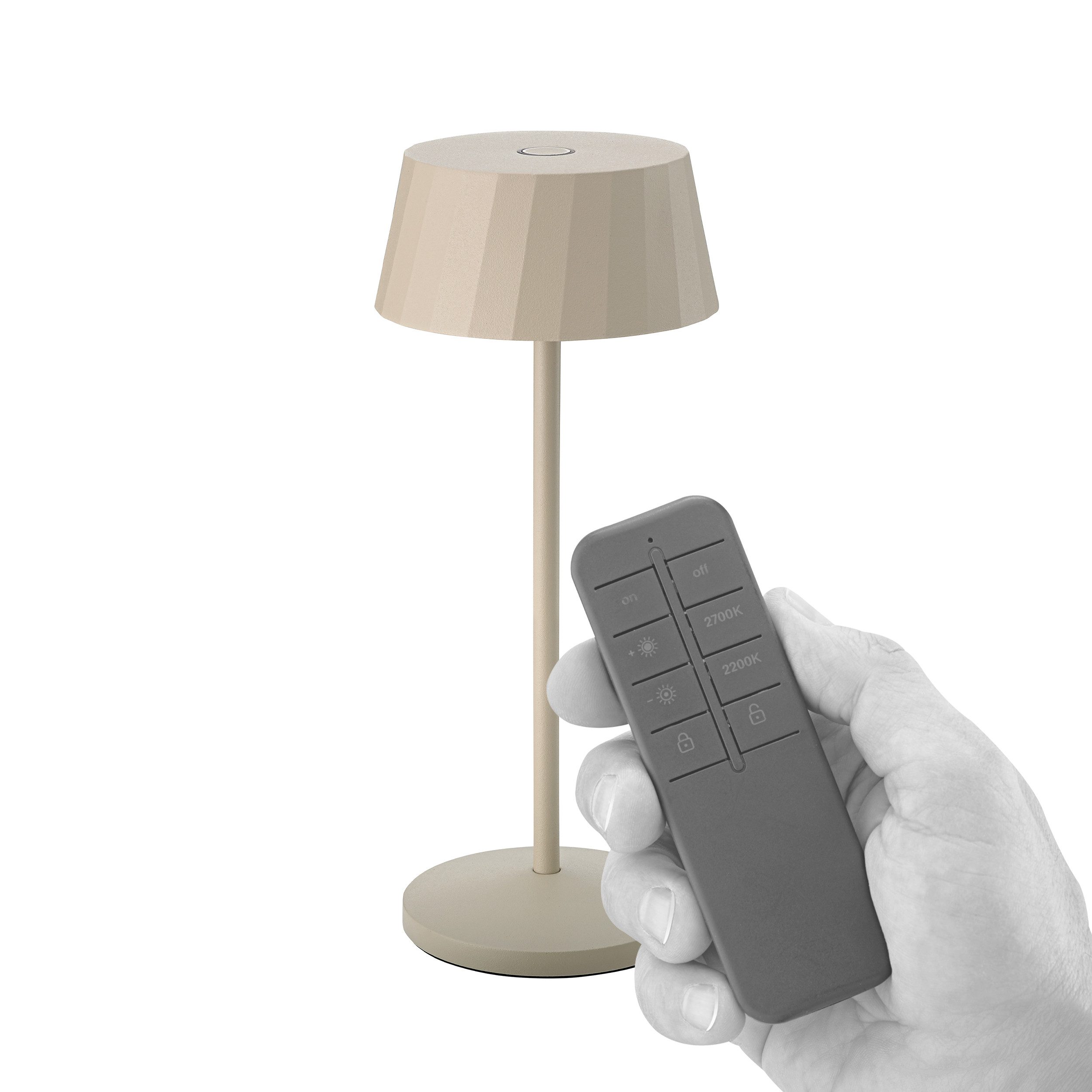 SIGOR LED Tischleuchte, Touch /Remote, LED fest integriert, Warmweiß