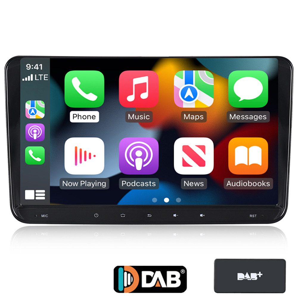 A-Sure 9" 8-Core Android 14 Autoradio Für VW GOLF 5 6 Touran EOS Tiguan Caddy Autoradio (RDS, FM, AM)