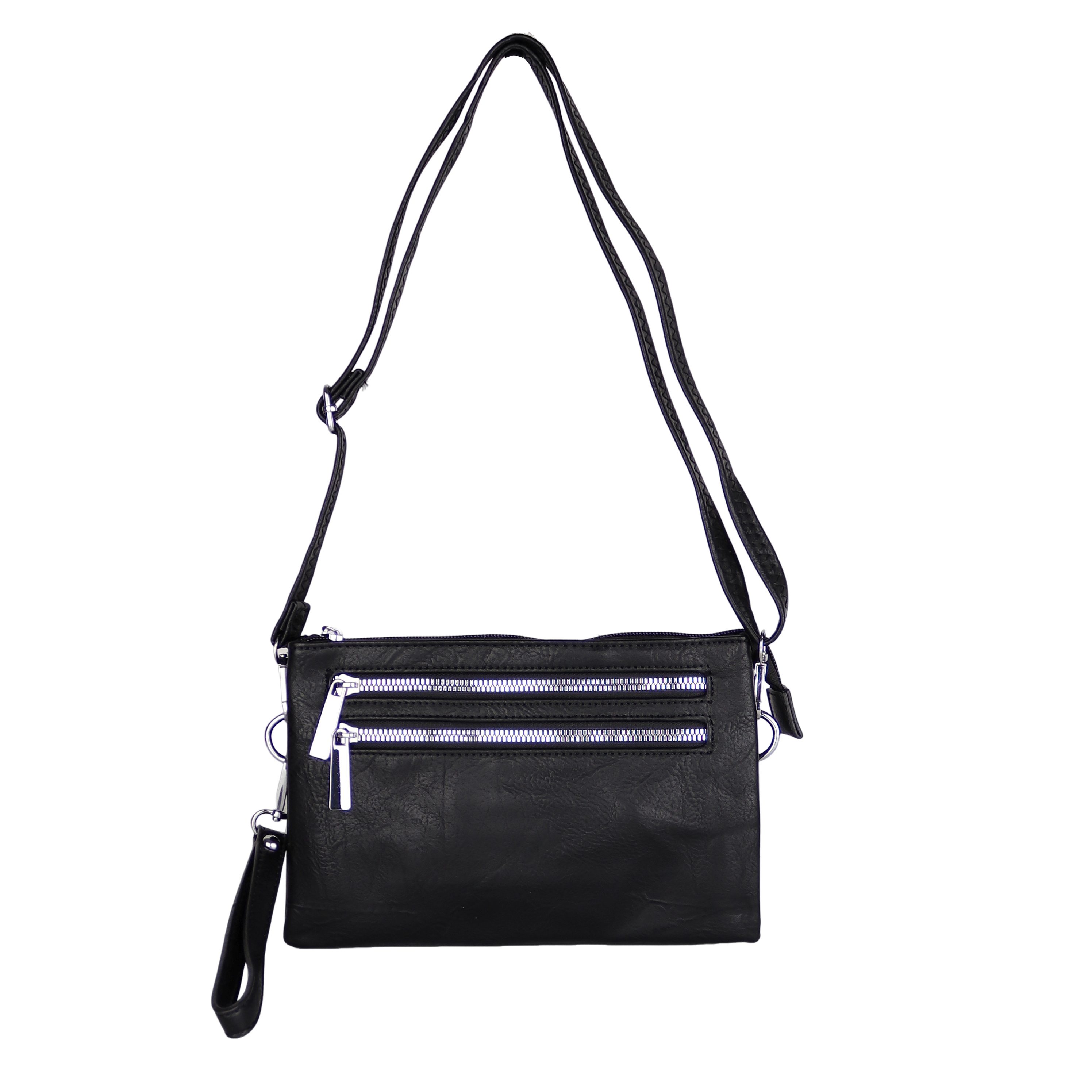 Umhängetasche Damen, Veganleder Crossbody Tasche Bag, Schultertasche