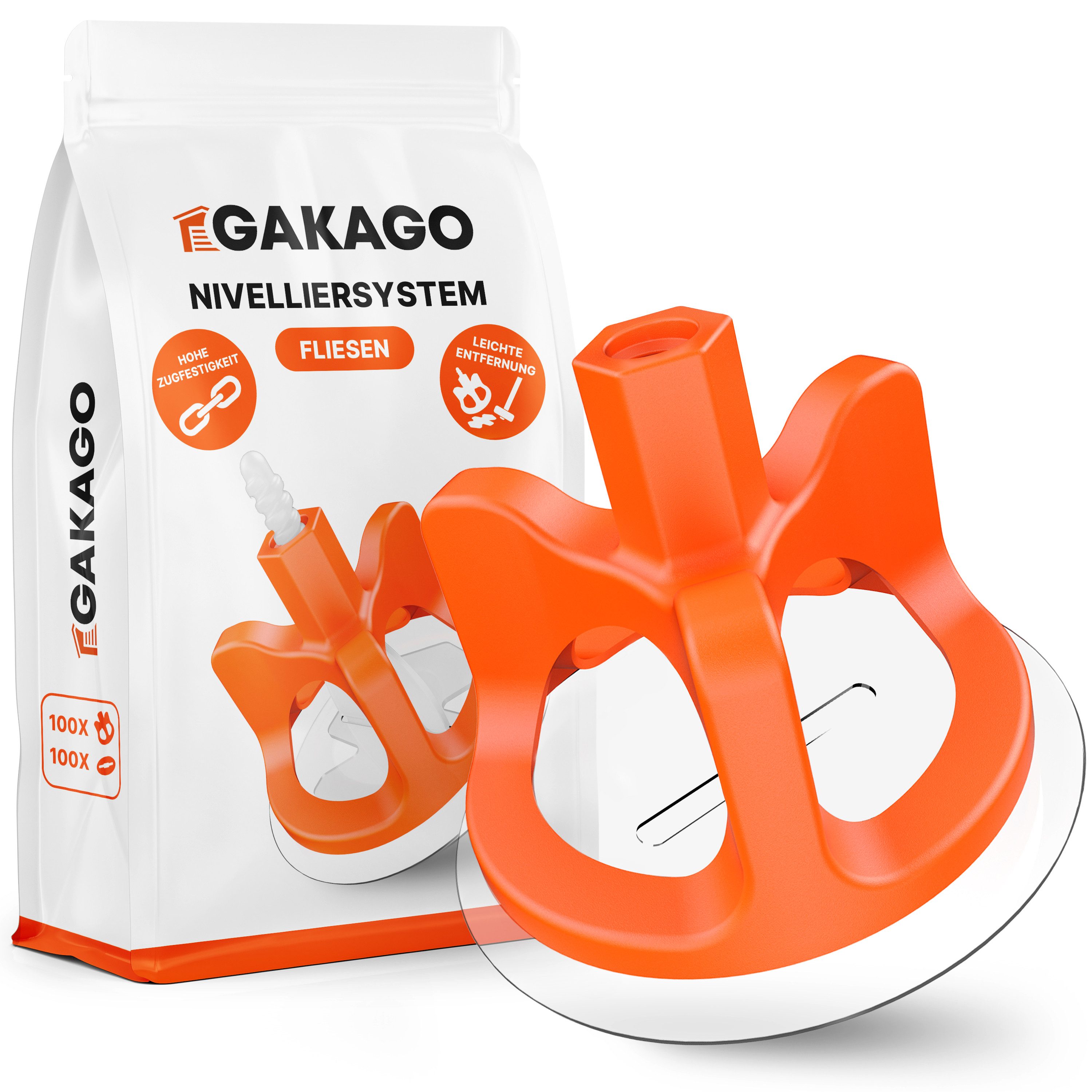 Gakago Nivelliersystem Fliesen (200 Gewindehauben & günstig online kaufen