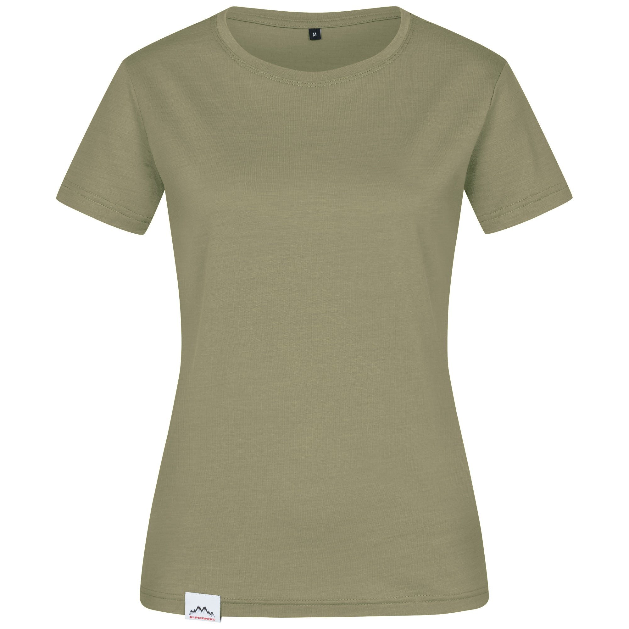 Alpenwert T-Shirt Damen Merino T-Shirt - mulesingfreie Wolle - hergestellt in Portugal (1 Pack) Antibakteriell, Anti-Schweiß-Geruch, Outdoor & Funktionsshirt