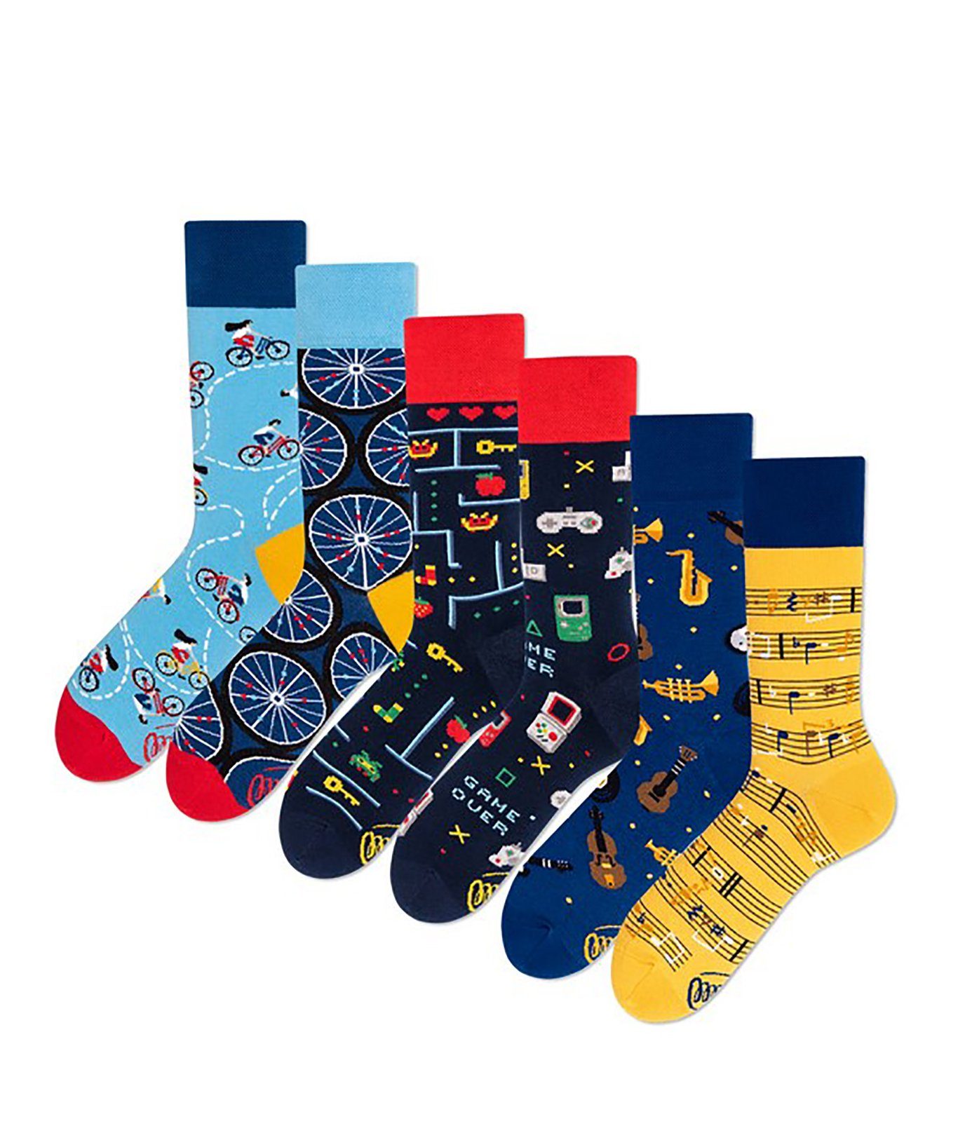 Freizeitsocken Geschenk Box Socken - 3 Paar Hobby Set