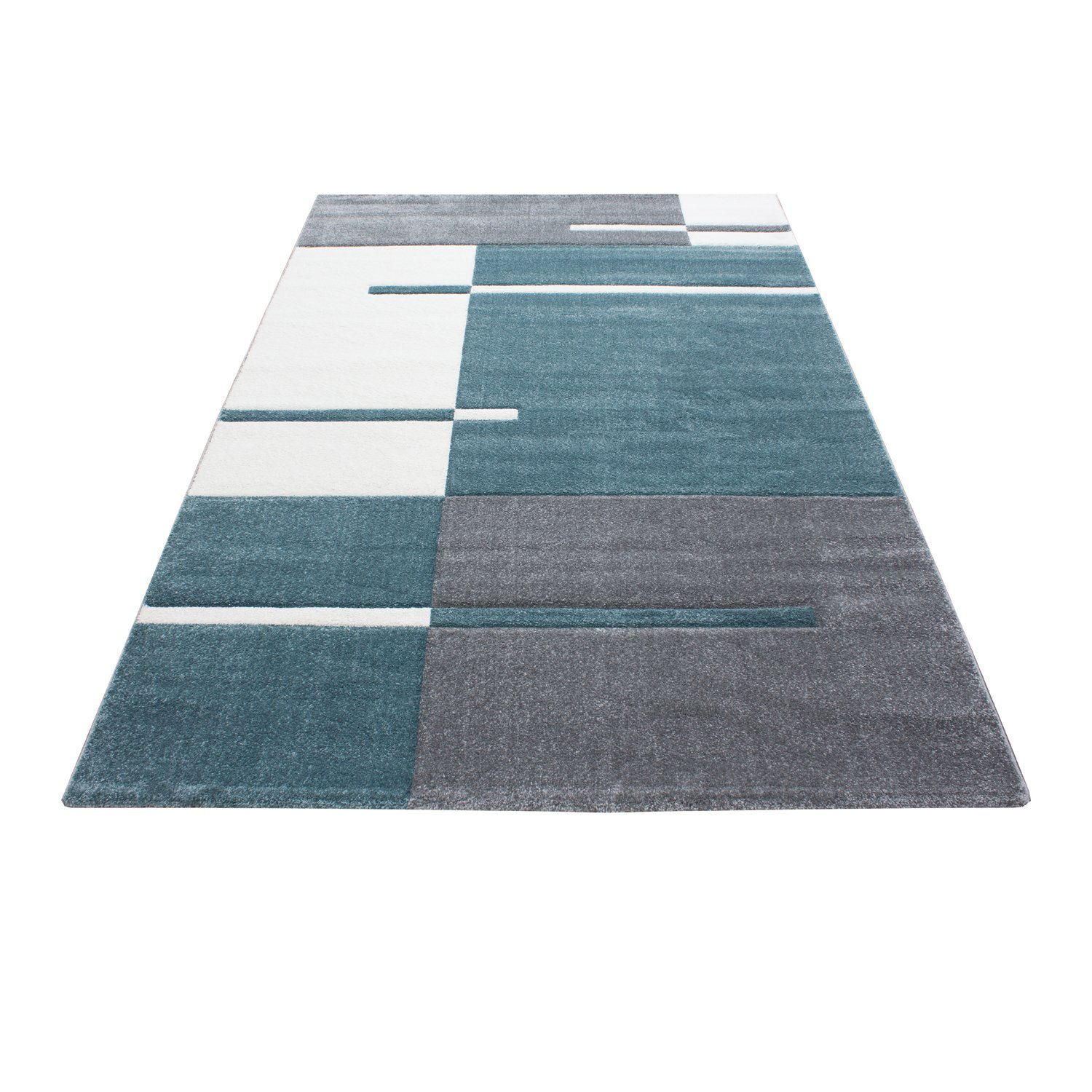 SIMPEX24 Teppich Kariert Design, Läufer, Höhe: günstig online kaufen