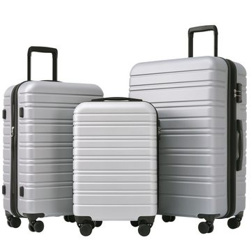 Dedom Kofferset Hartschalen Koffer,Koffer,Reisekoffer 3er Set,M-L-XL-Set,grau, (3 tlg)