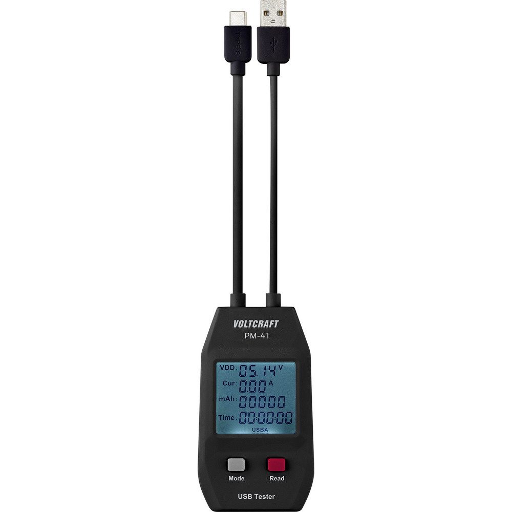 VOLTCRAFT Spannungsprüfer VOLTCRAFT PM-41 USB-C® und USB Typ A Tester, (PM-41)