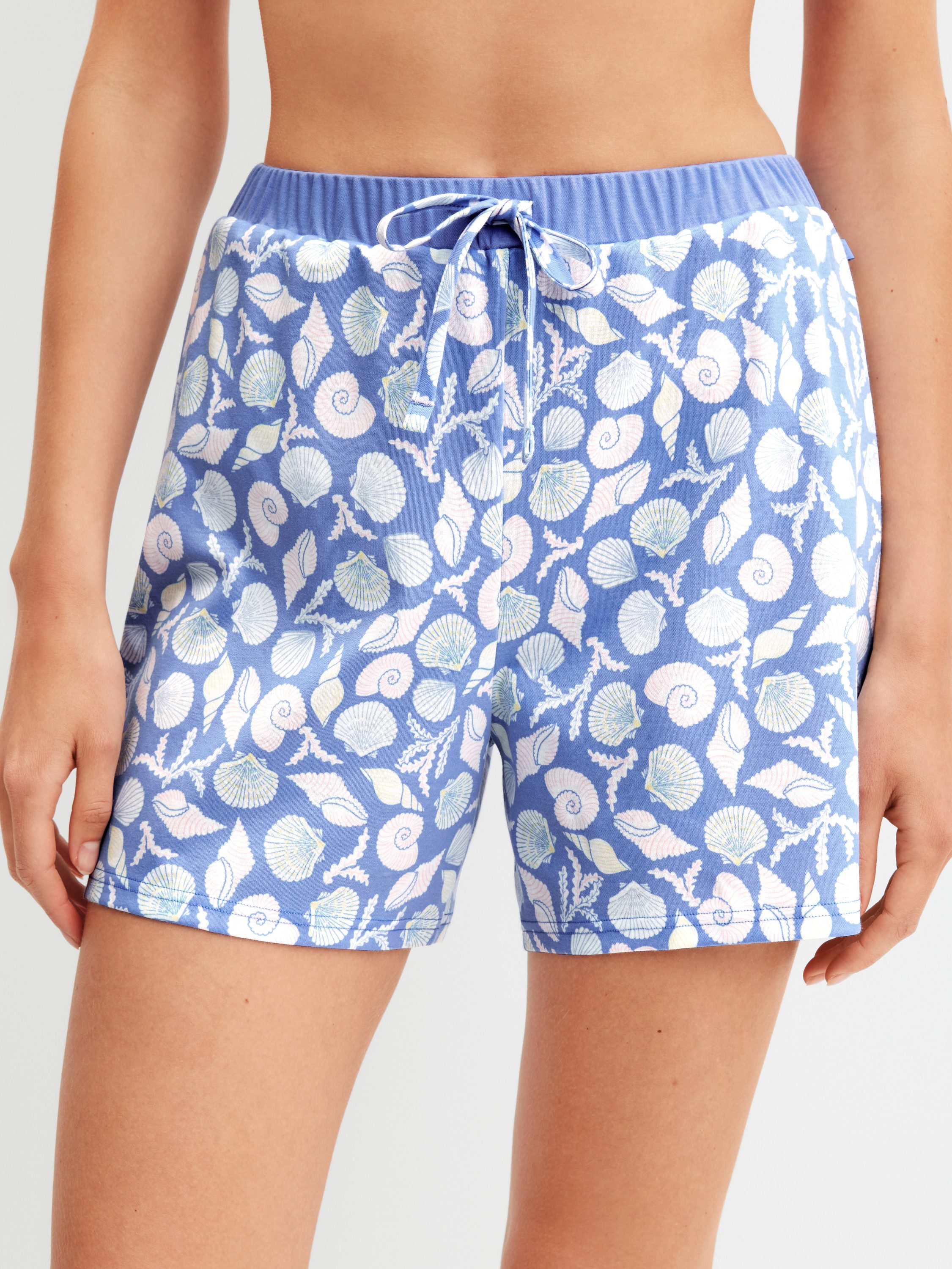 CALIDA Pyjamashorts Favourites Ocean Damen (1-tlg) 100% Baumwolle, hautfreundlich, pflegeleicht, elastischer Bund