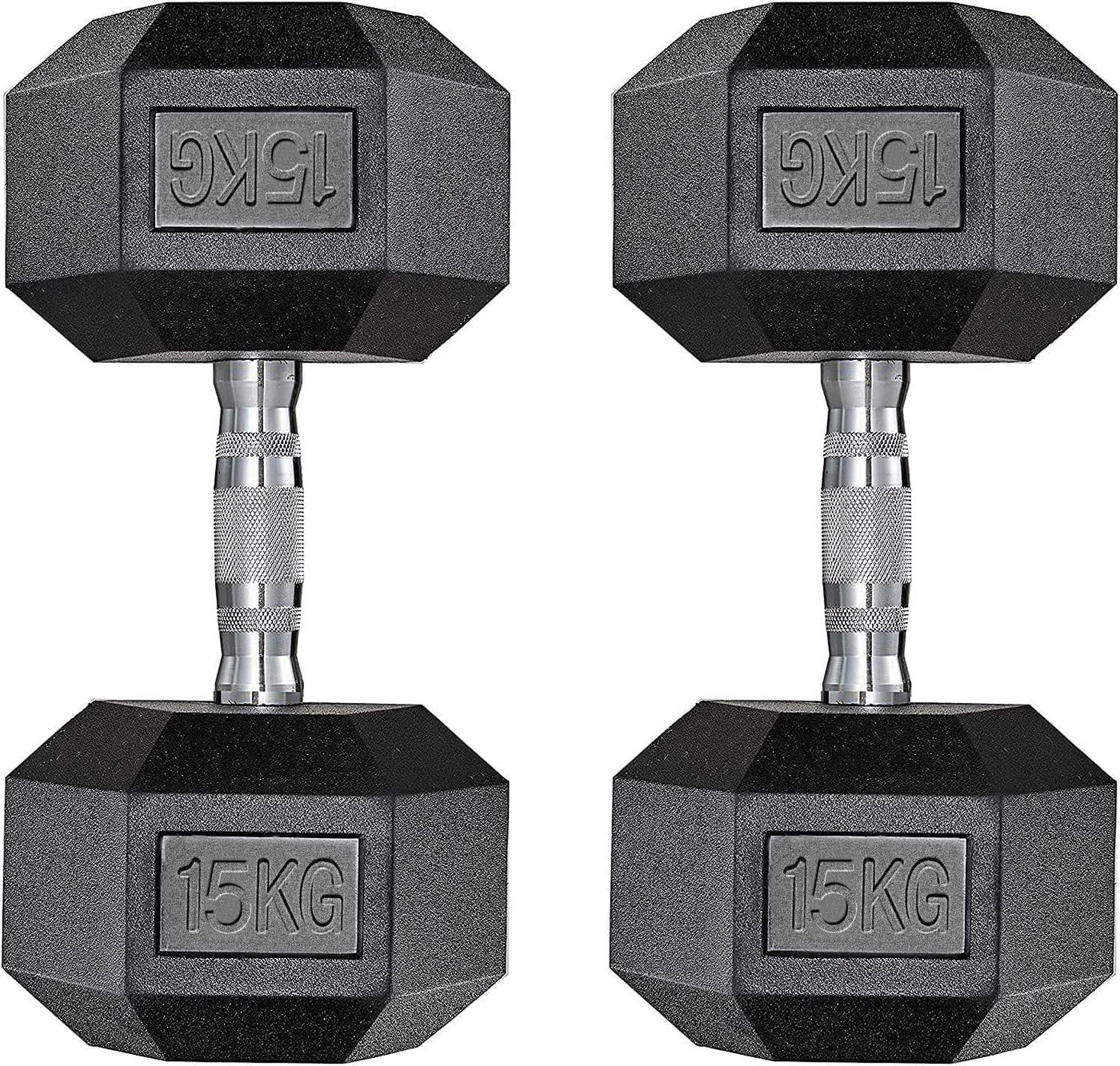 TLGREEN Hantel-Set Hexagon Hanteln, (Rutschsicher Ummantelt, Gummi Beschichtet), Gusseisen Gewichte für Damen und Herren Krafttraining