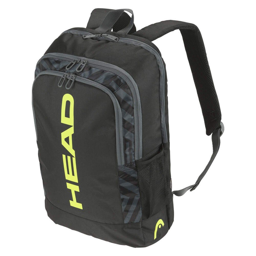 Head Tennistasche Kinder Rucksack-Tennistasche HEAD Base Backpack 17L black/neon yellow