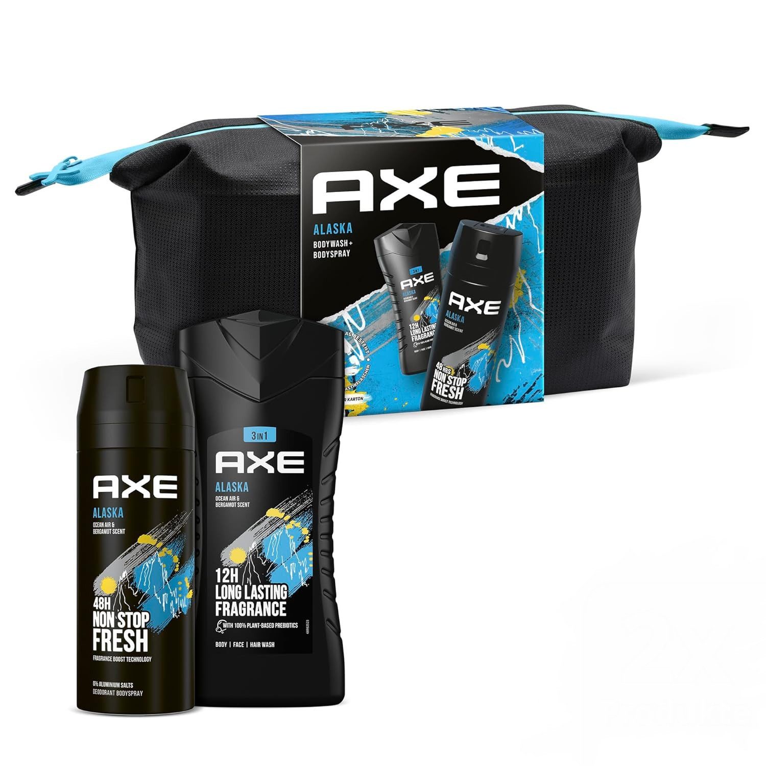 Bodyspray Axe Geschenkset Alaska Pflegeset mit Deodorant 150ml + Duschgel 250ml