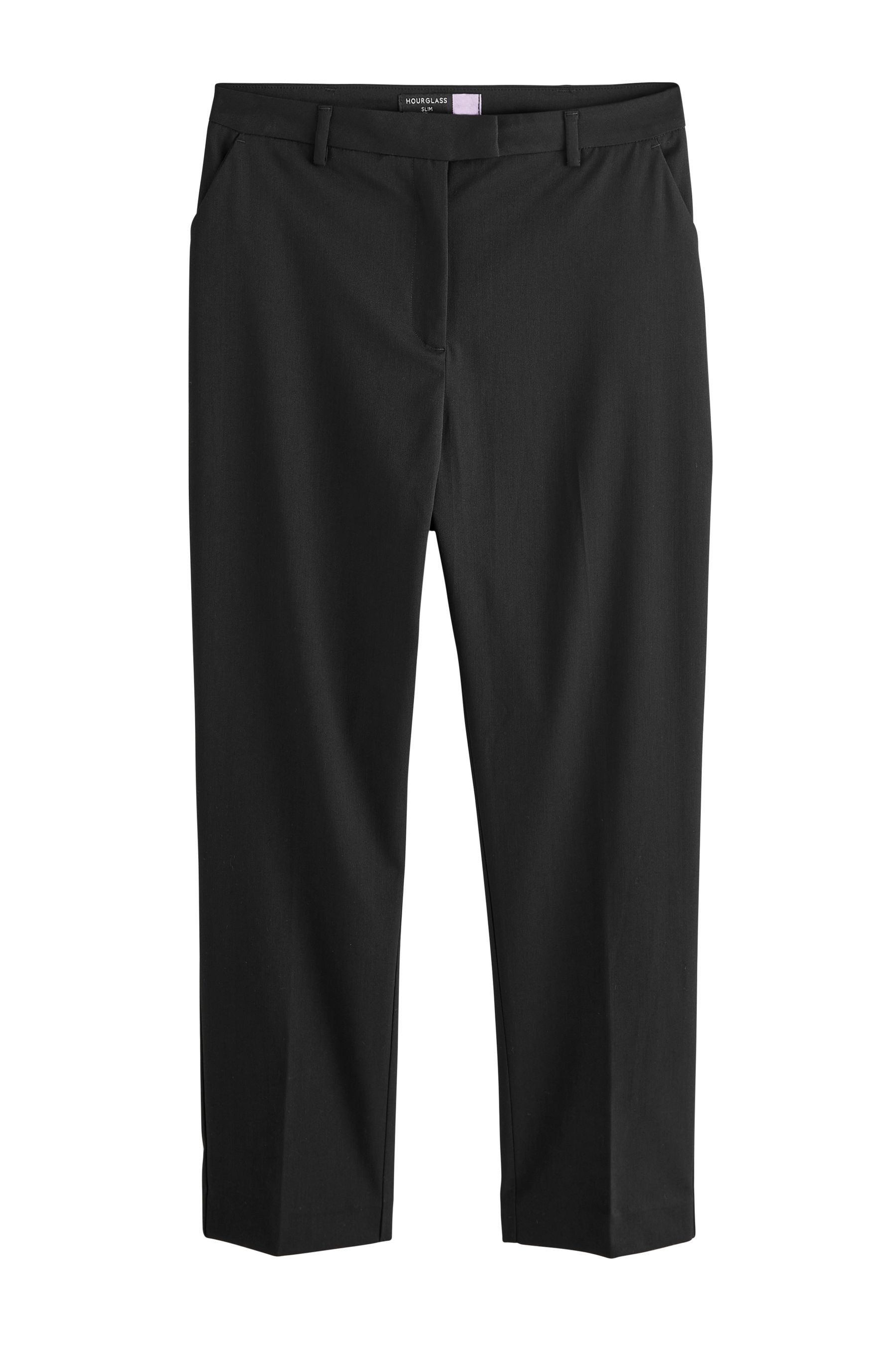 Stoffhose Edle Slim Fit Sanduhr-Hose