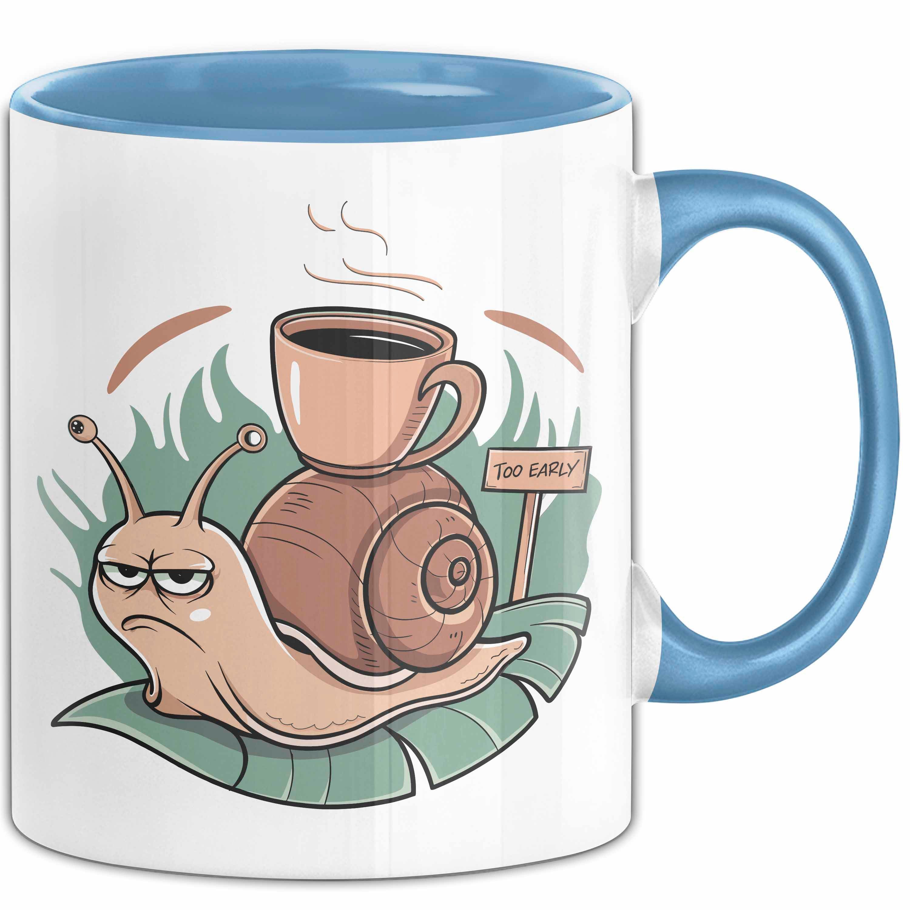 Tasse Morgenhasser Tasse Geschenkidee für Muffel