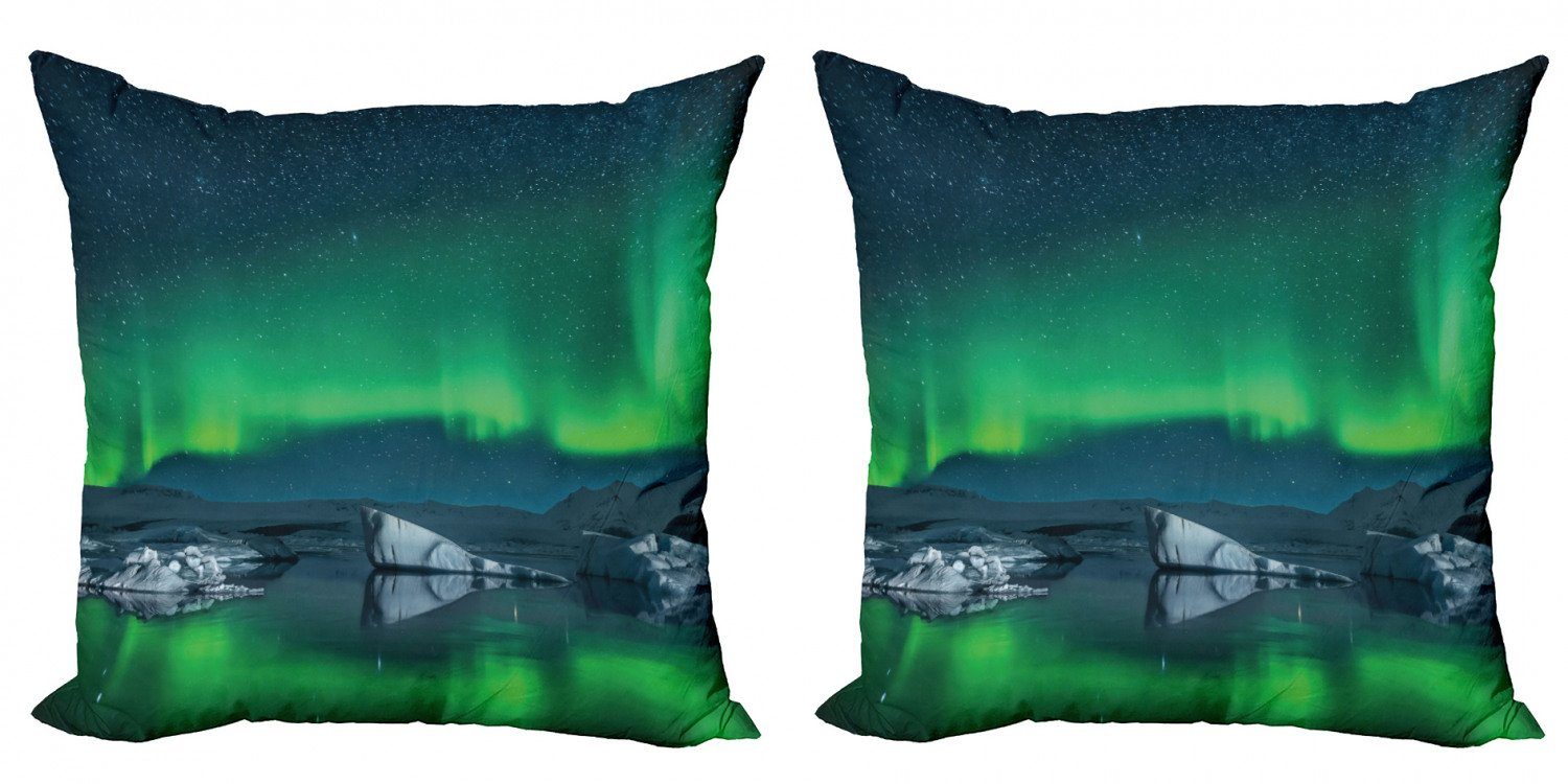 Kissenbezüge Modern Accent Doppelseitiger Digitaldruck, Abakuhaus (2 Stück), Alaska Snowy Hills von Arktis