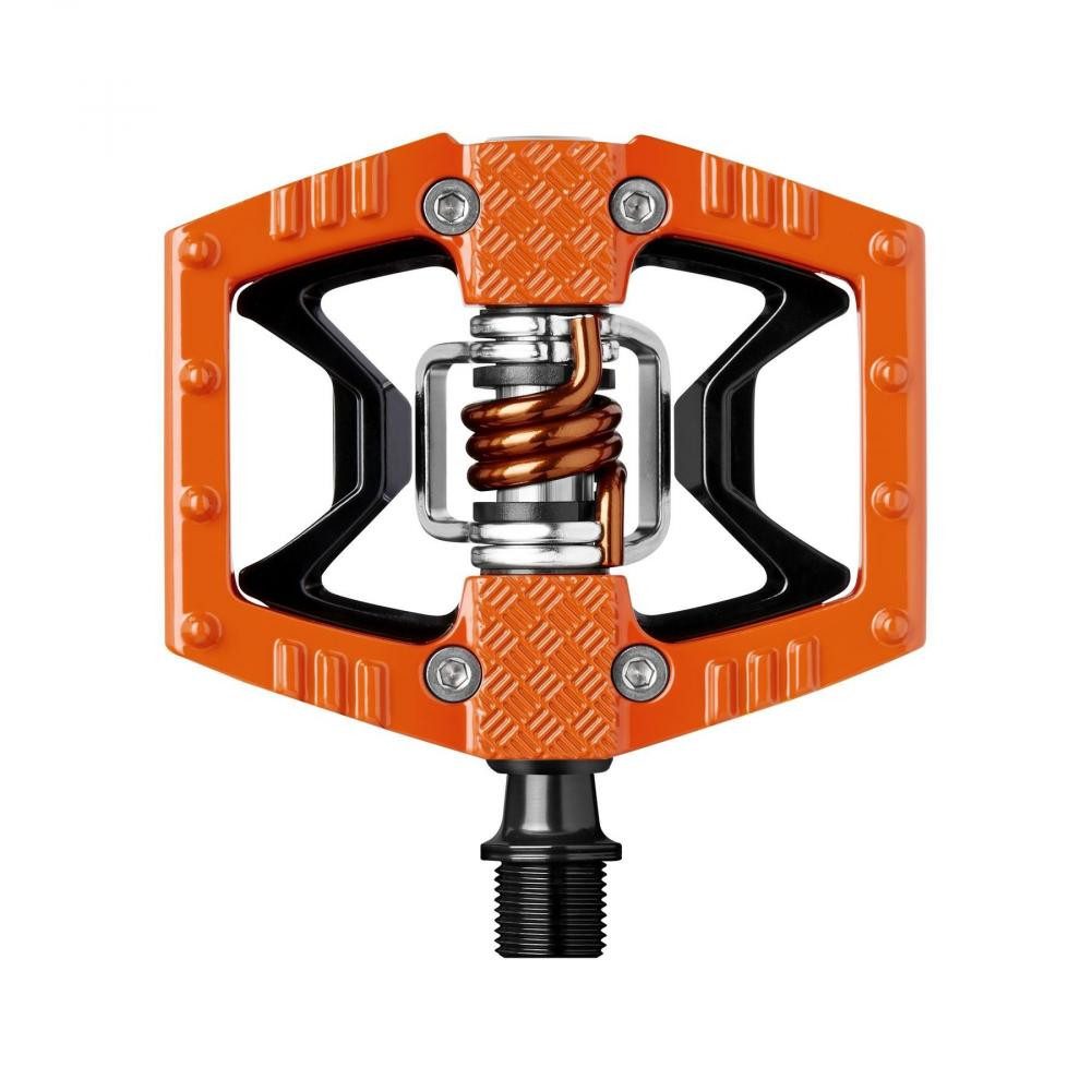 crankbrothers Klickpedale Crankbrothers Double Shot 2 Hybrid-Pedal orange-schwarz