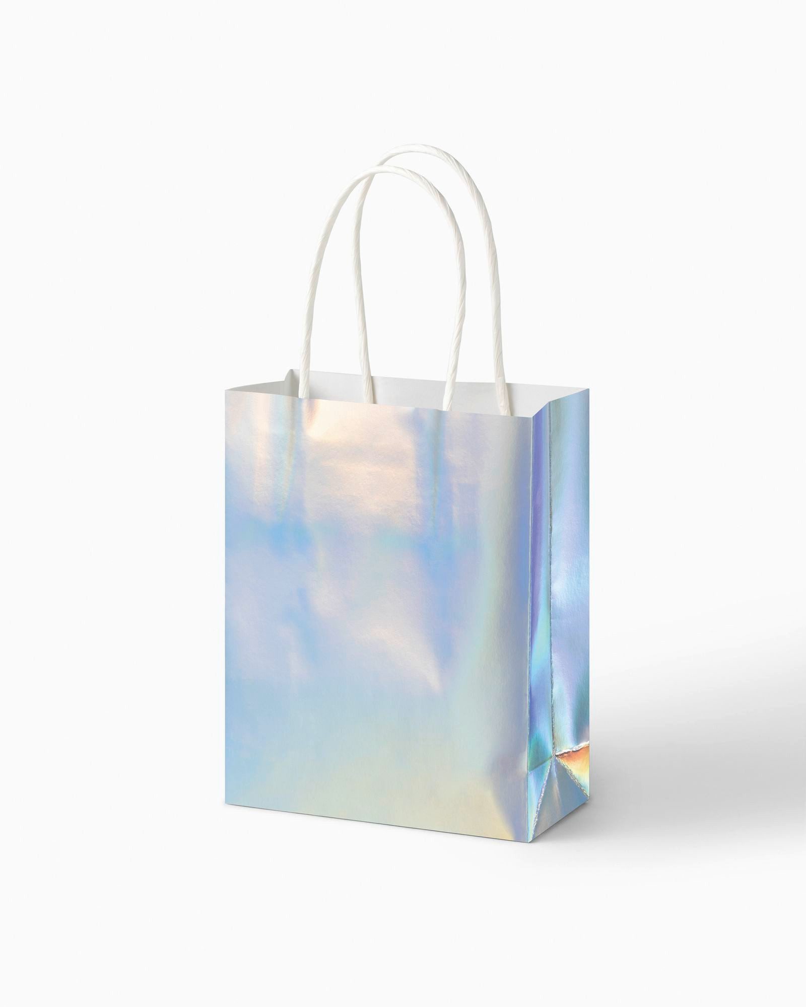 Folia Max Bringmann KG Geschenkbox Paper Bags Papiertüten (10 St., mit Henkel)