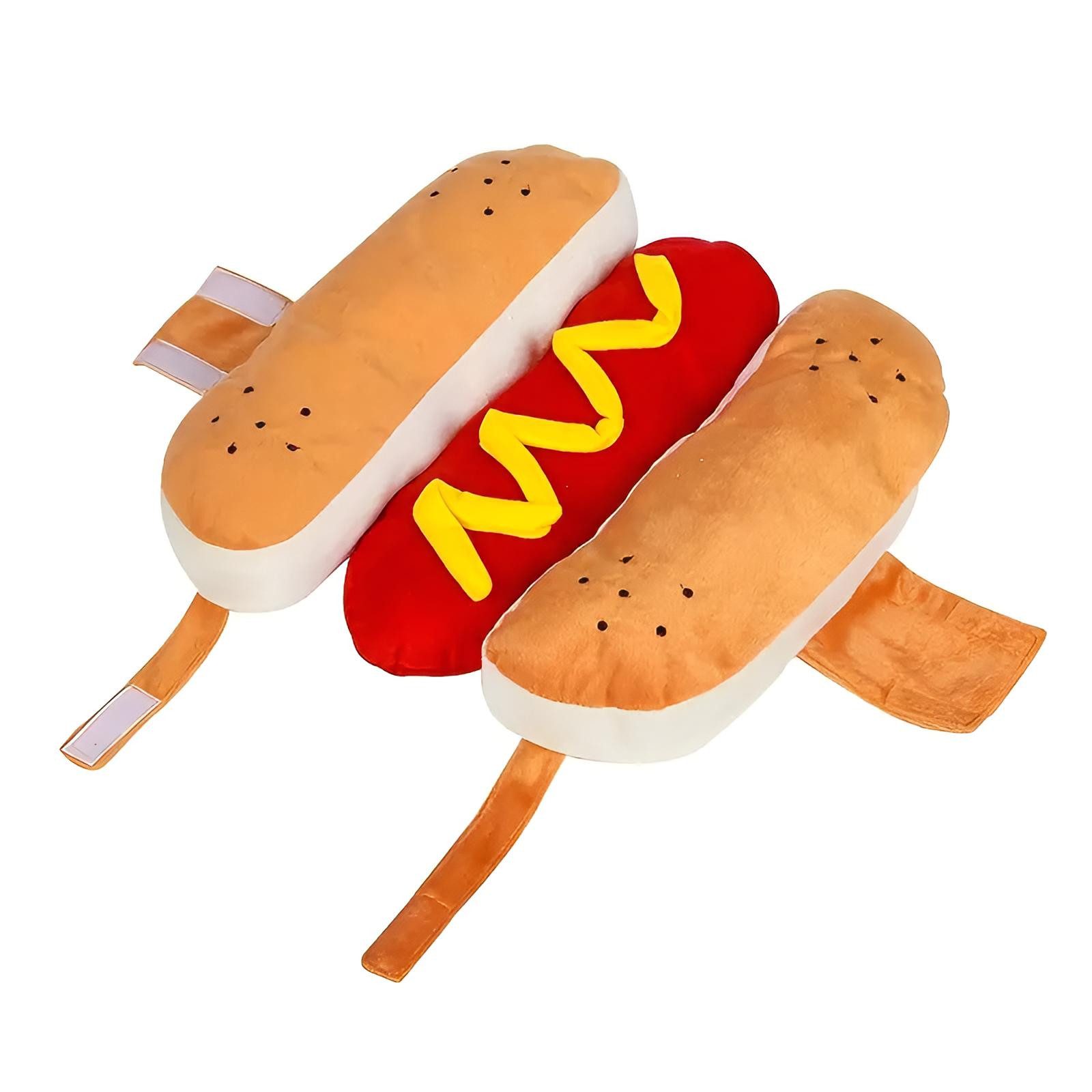 Corimori Hundekostüm Lustiges Hot-Dog Kostüm für Hund & Katze, Wiener