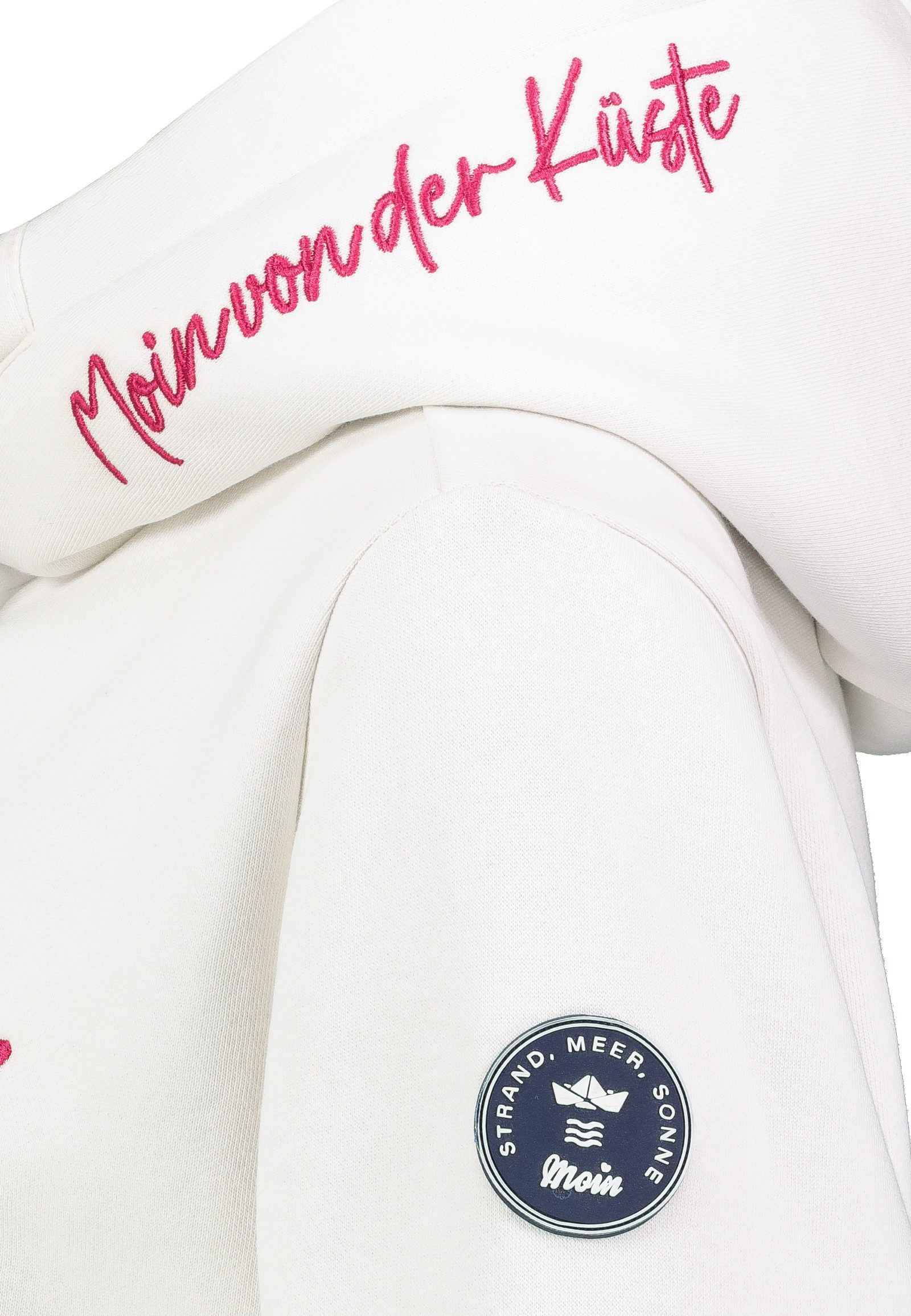 Eight2Nine Kapuzenpullover Damen Hoodie Kapuzenpullover mit Küstenprint Sweater, Kapuzensweatshirt mit Kängurutasche, mit Kapuze