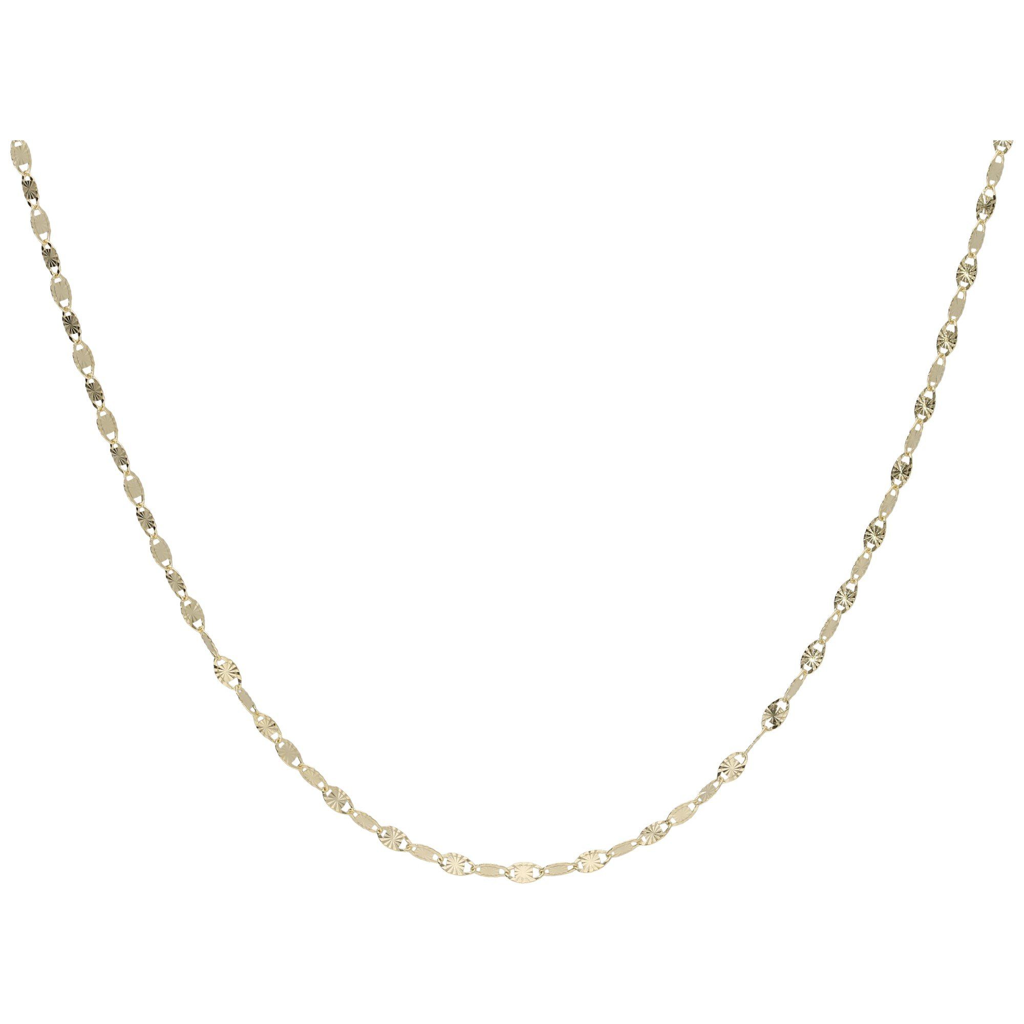 Luigi Merano Goldkette Fantasiekette mit Sternverschnitt, günstig online kaufen