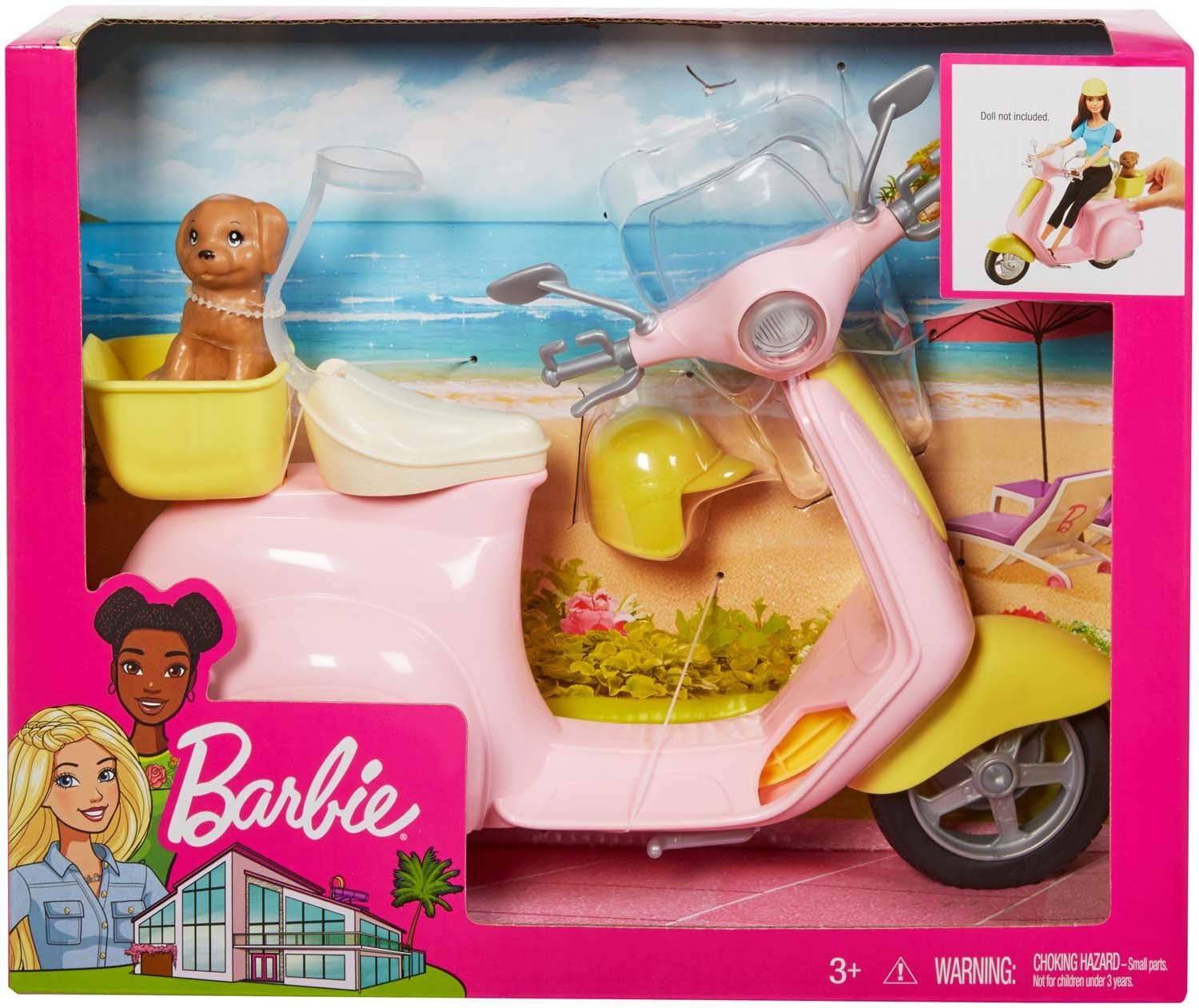 Mattel Barbie Mattel GmbH Motorroller FRP56 Puppenroller -