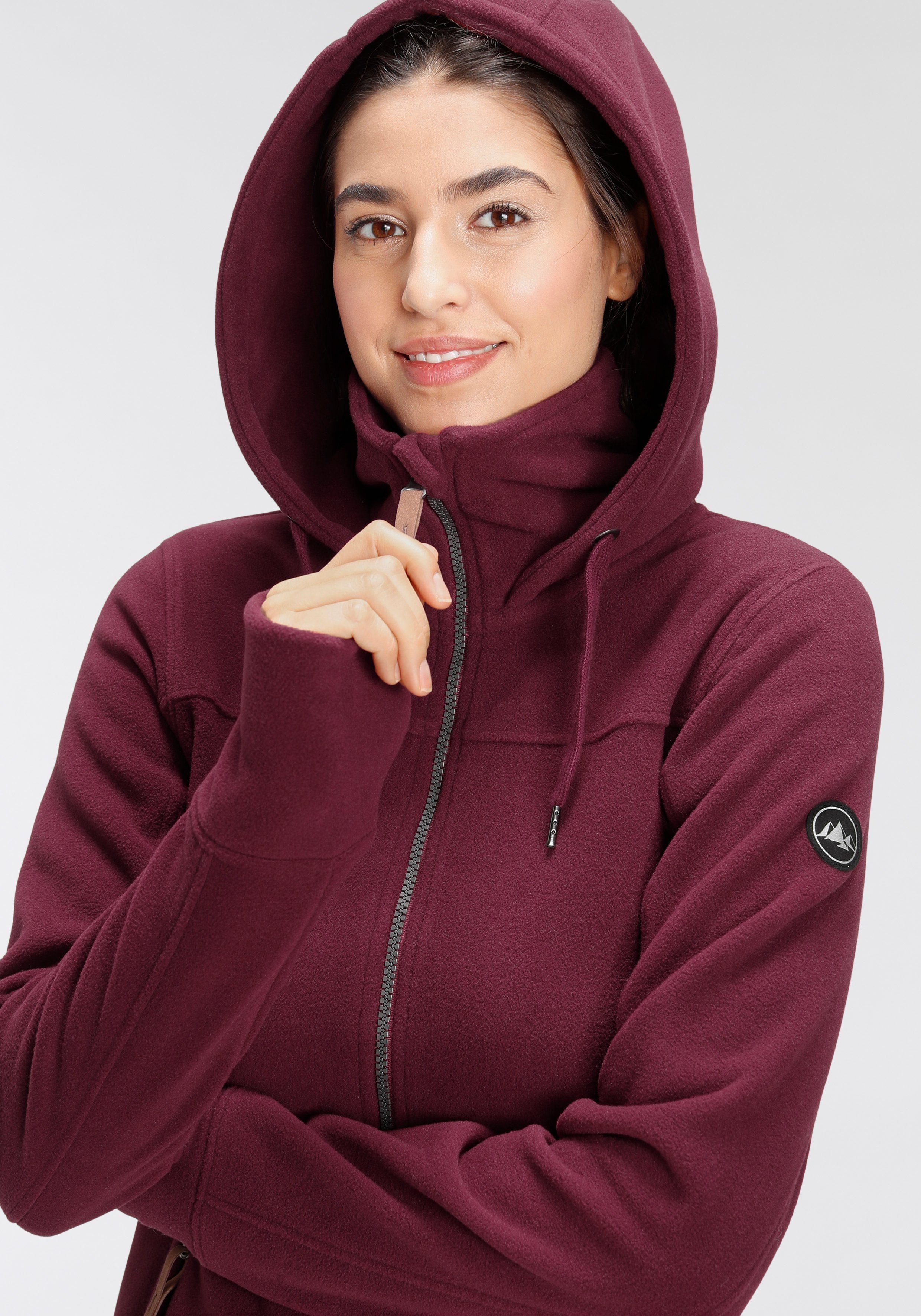 Polarino Fleecejacke aus Fleece, atmungsaktiv, schnell trocknend