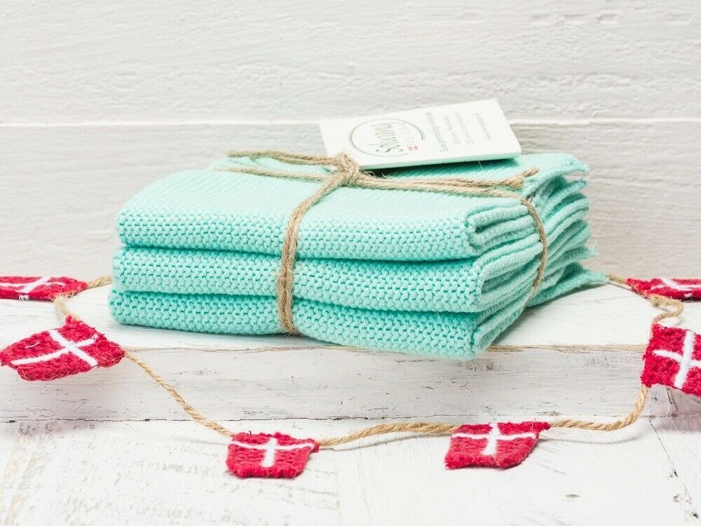 Solwang Spültuch Solwang Wischtuch Aqua 3er Set