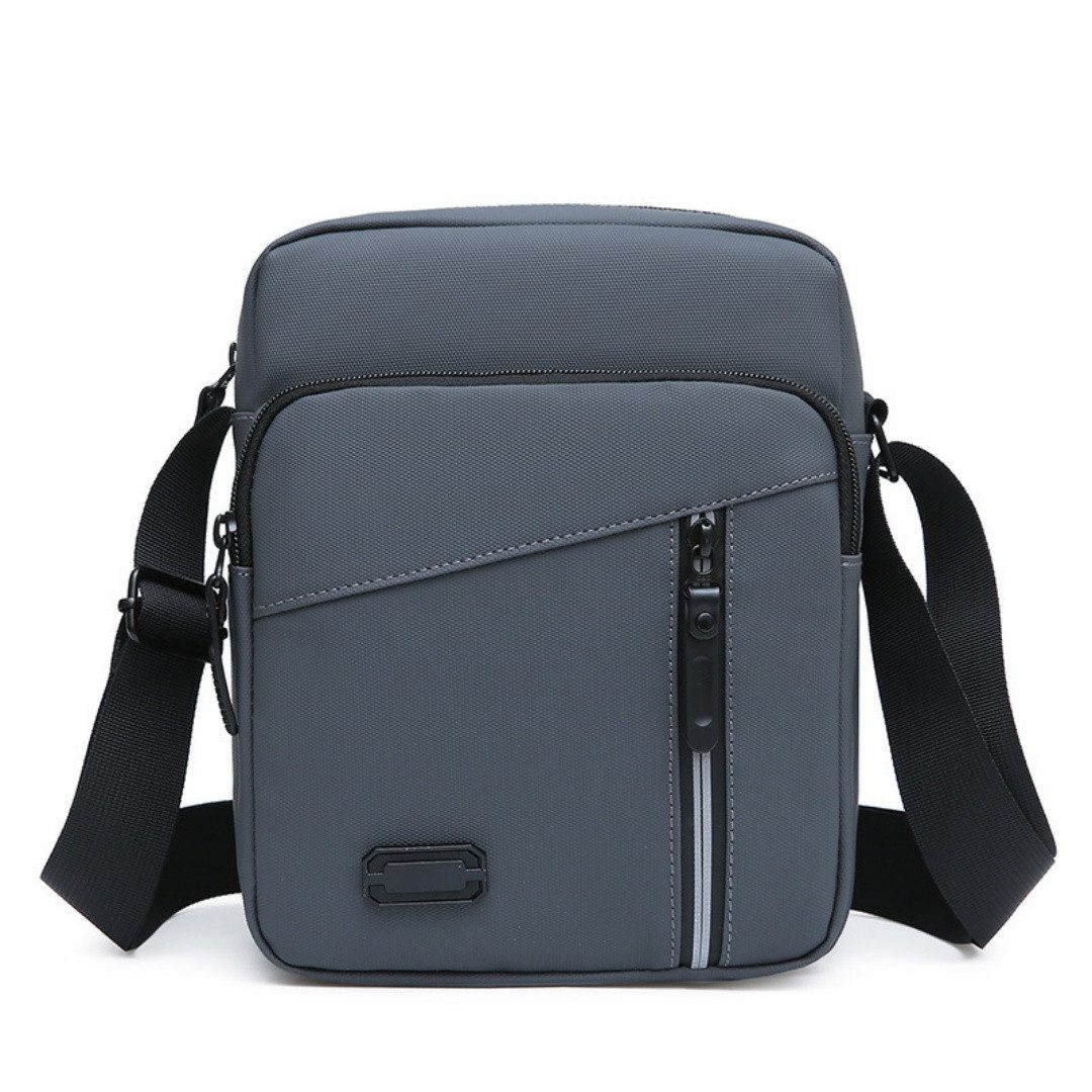 Zaewry Schultertasche Oxford Herren Tasche,Umhängetasche, Herrentasche Zum Umhängen (Verstellbarer Schultergurt Wasserdichtes Mit reflektierenden Streif), Crossbody Handytasche für Arbeit Reise Alltagsleben