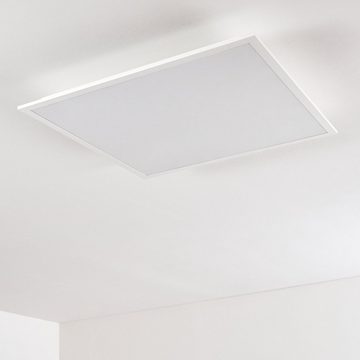 hofstein Deckenleuchte »Posmon« LED Deckenpanel modern, aus Kunststoff in Weiß, 4000 Kelvin, Panel mit 40 Watt, 3000 Lumen, eckige Deckenlampe in flachem Design
