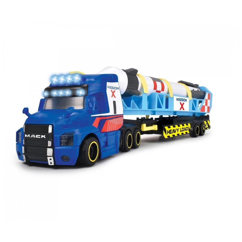 Dickie Truck, Spielzeug-LKW mit Anhänger Mission Boot, Sound und mit Space Toys und Licht