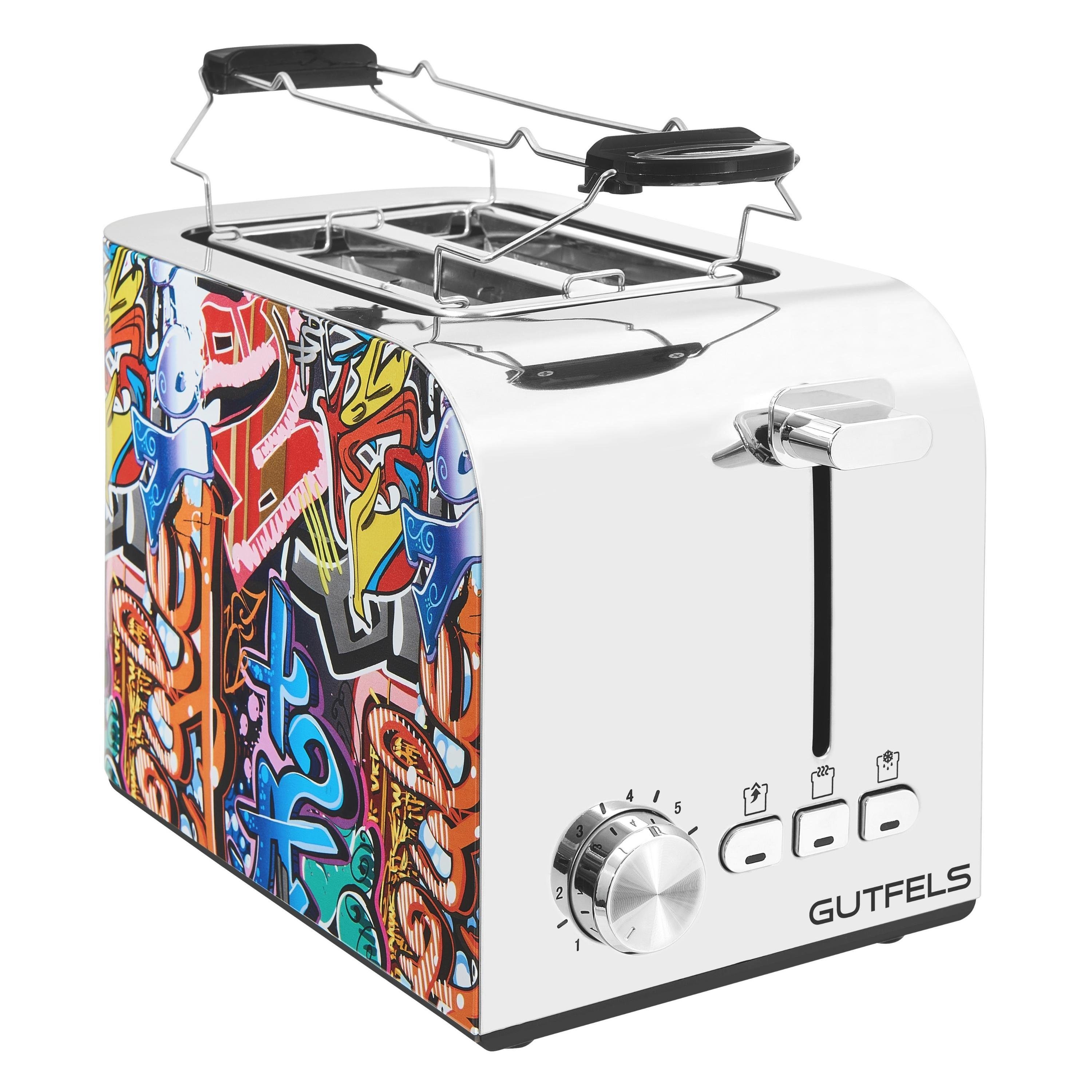 Schlitze, 2 Gutfels Toaster, W, 3010 Stufen, Toaster kurze G, 2 7 Graffiti-Style Scheiben, TOAST 850 Zentrierfunktion für