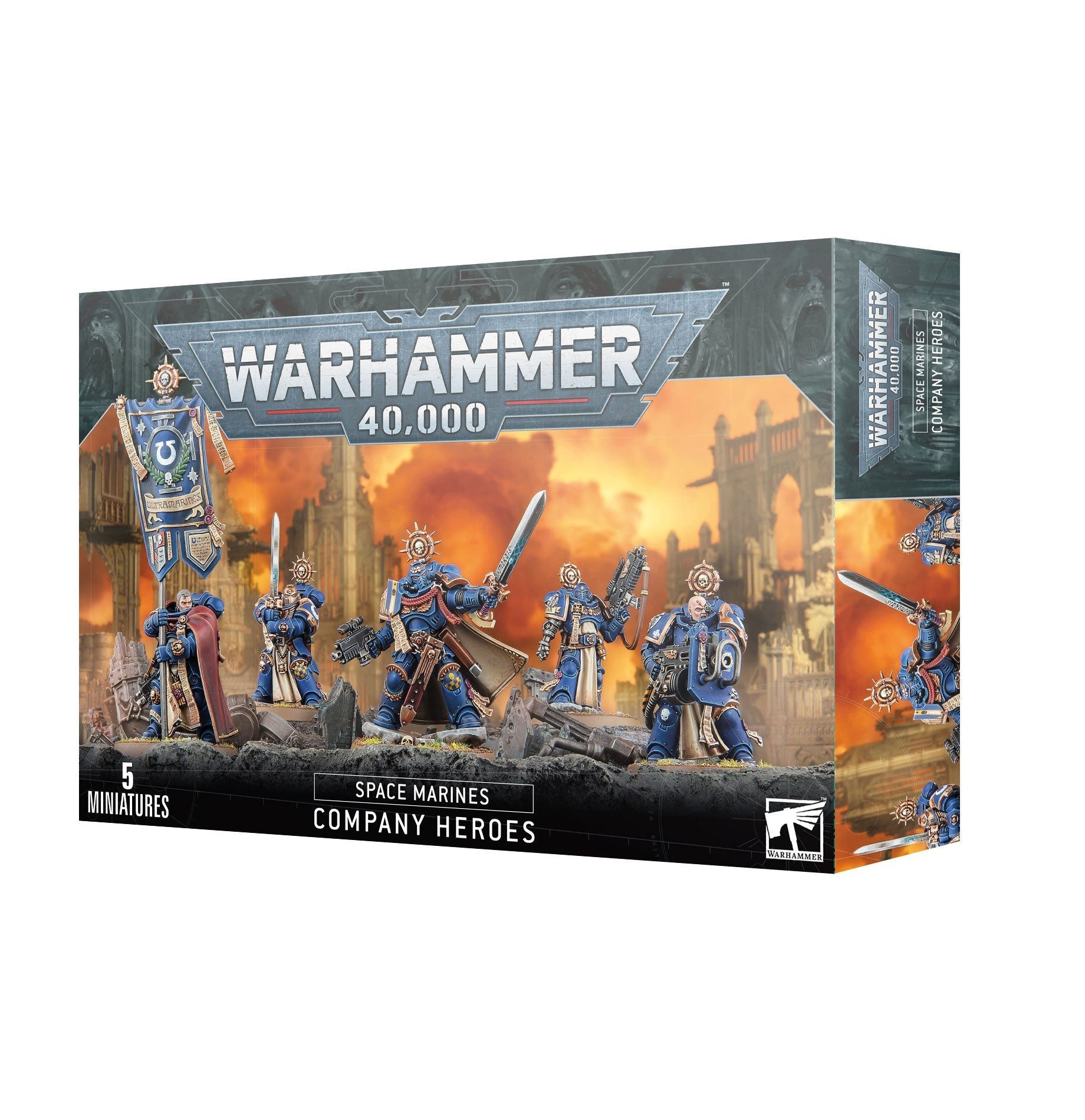 Games Workshop Spielfigur Warhammer 40.000 Space Marines Company Heroes günstig online kaufen