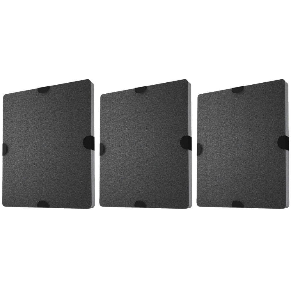 Trade-Shop Aktivkohlefilter 3x passend für Miele DA409 DA410-6 DA416-4 DA419-4 DA420 DA424-6, Zubehör für Miele DKF12, DKF12-1, DKF12-P, 6228730, 6228731, 8185040, Maße: ca. 285 x 245 x 20mm / Ersatzteil für Dunstabzugshauben
