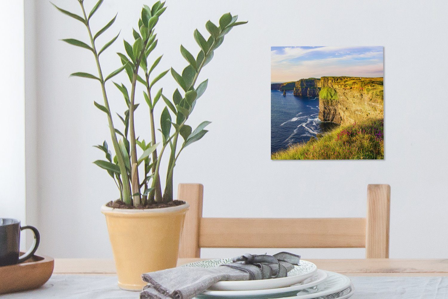 Kalkstein Leinwand Schlafzimmer Irland, in OneMillionCanvasses® (1 of St), für Wohnzimmer den Cliffs Moher Bilder von Leinwandbild