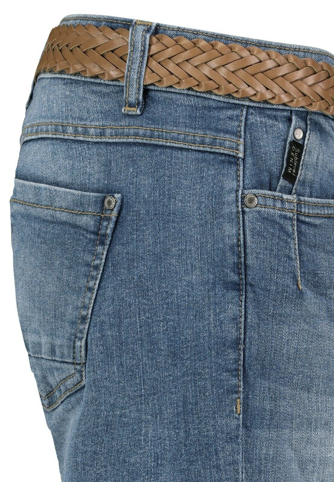 SUBLEVEL Bermudas Damen Jeans Shorts Bermuda Kurze Hose Shorts Short Denim Stretch Denim – Bild 3 von 5