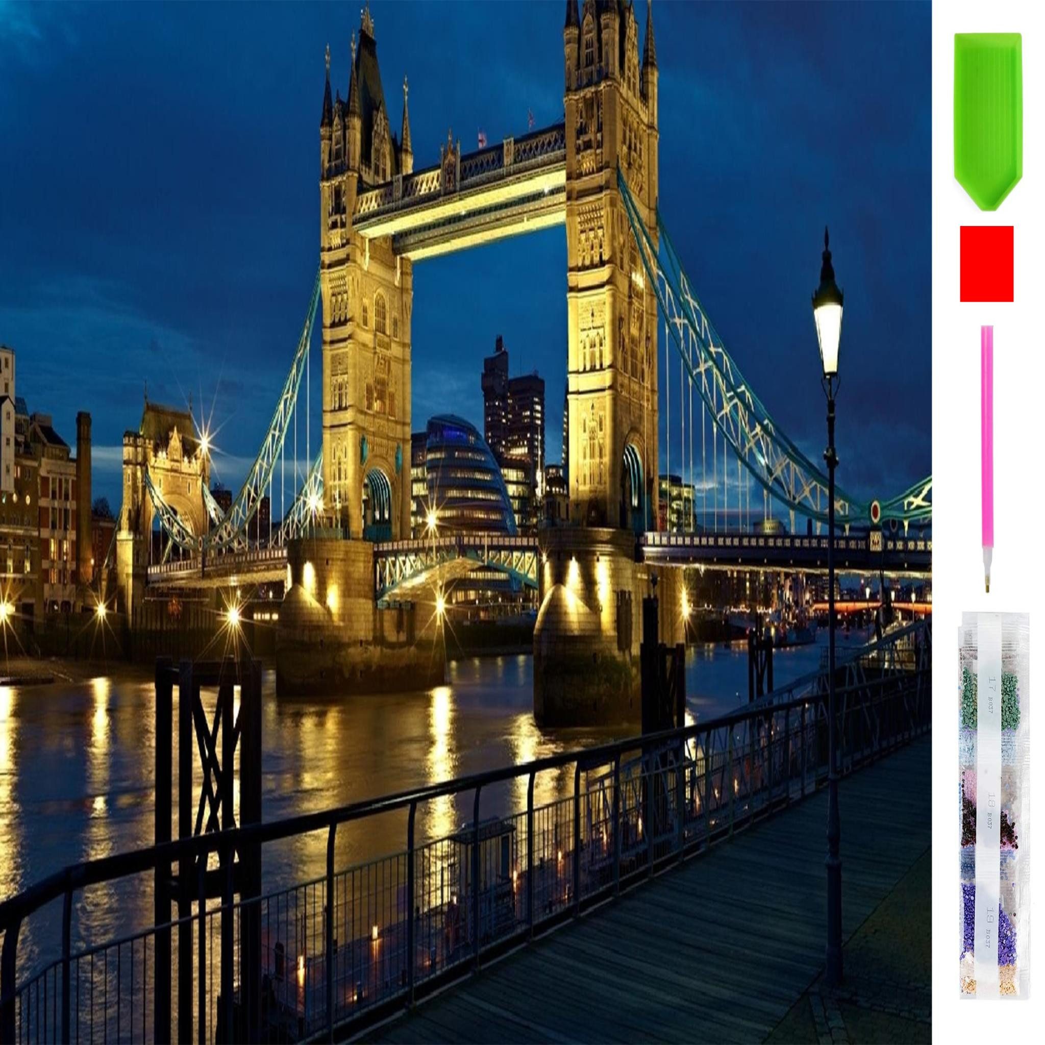 LA CUTE Malen nach Zahlen 5d Diamond Painting Tower Bridge Malen nach Zahle günstig online kaufen