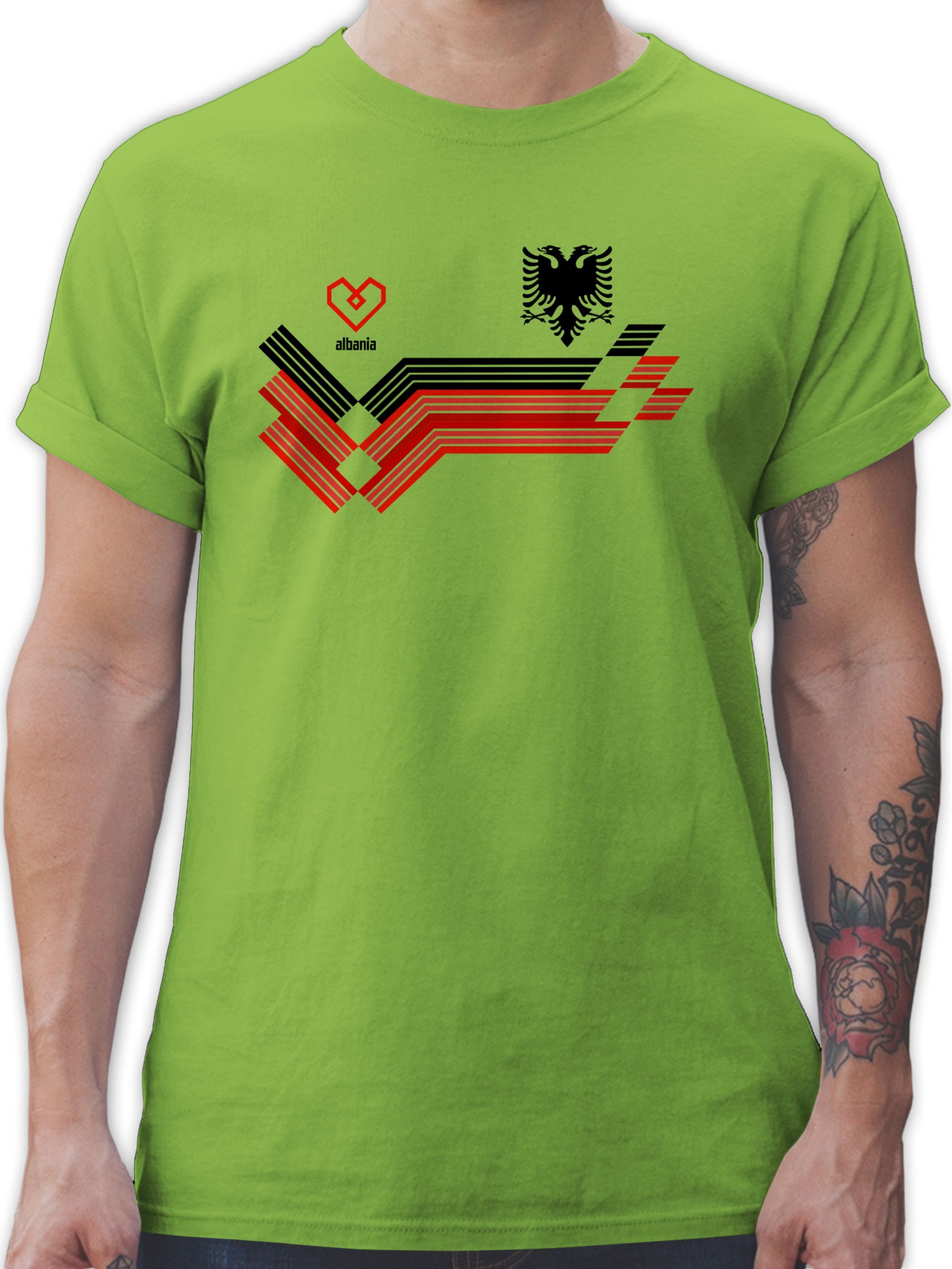 Shirtracer T-Shirt Albania Fanartikel EM, Albanien Wappen 2026 Fussball WM Fanartikel
