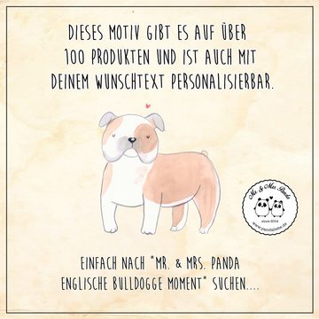 Mr. & Mrs. Panda Tragetasche Englische Bulldogge Moment - Schwarz - Geschenk, Jutebeutel, Hund, Be (1-tlg), Lange Tragegriffe