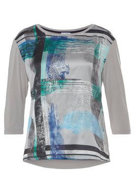 Boysen's Shirtbluse mit glänzendem Graphik-Druck & 3/4-Arm - NEUE KOLLEKTION