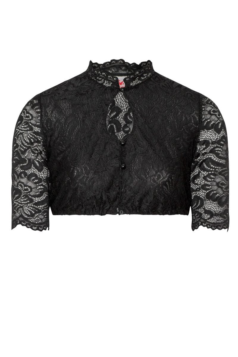 Spieth & Wensky Dirndlbluse Dirndlbluse - AMERIKA - offweiß, schwarz günstig online kaufen