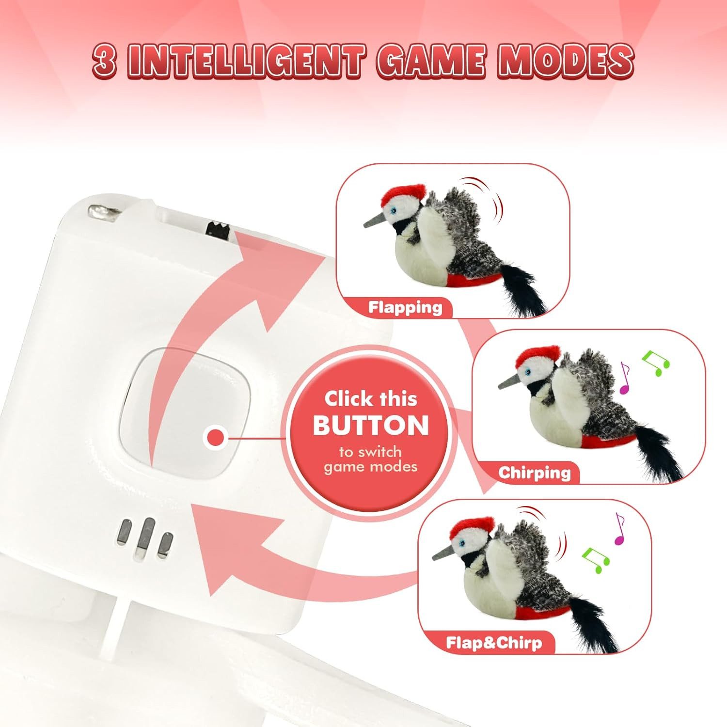 Coonoor Tier-Intelligenzspielzeug Interaktives Automatisches Katzenspielzeu günstig online kaufen