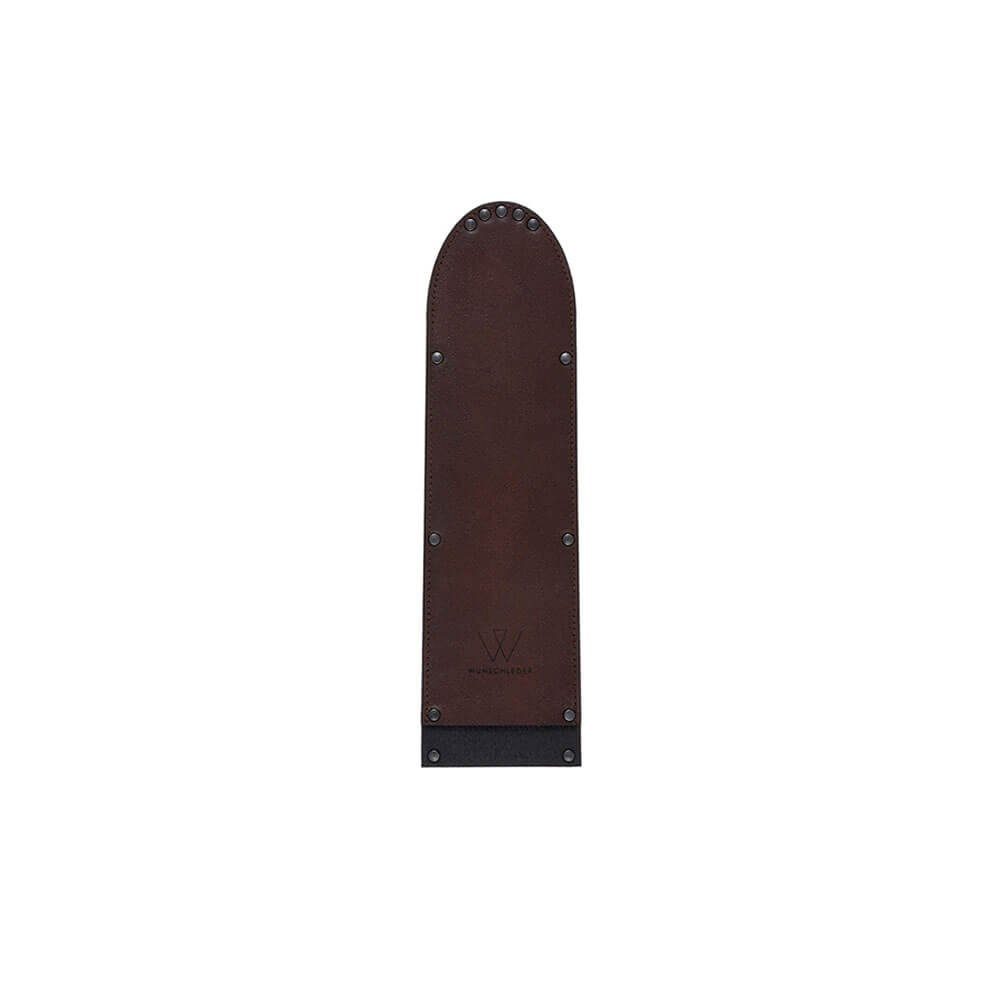 Kevlar® Wunschleder Kochmesser 30 cm braun mit Klingenschutz breit Wunschleder