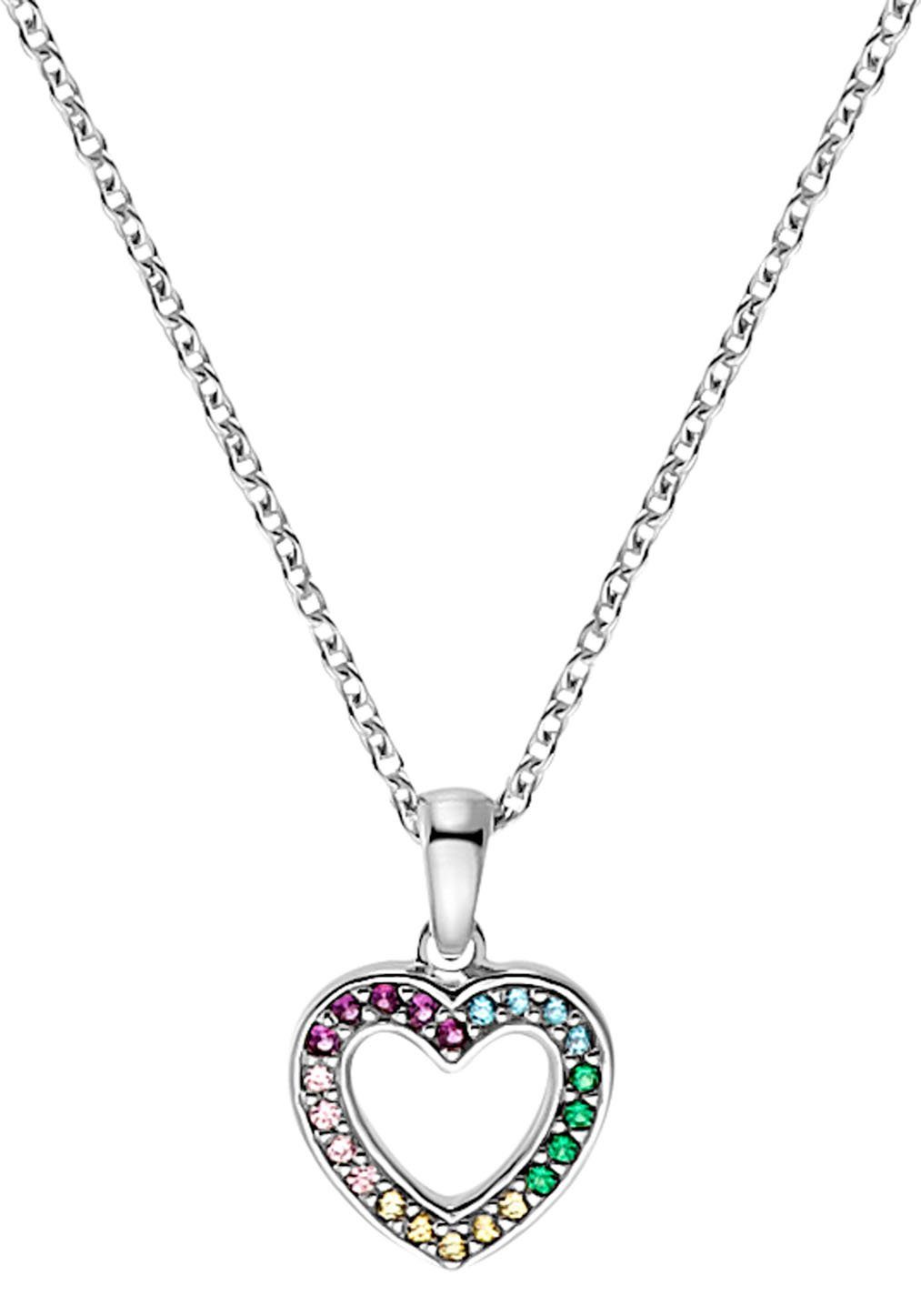 Prinzessin Lillifee Kette mit Anhänger Herz, mit Zirkonia (synth)