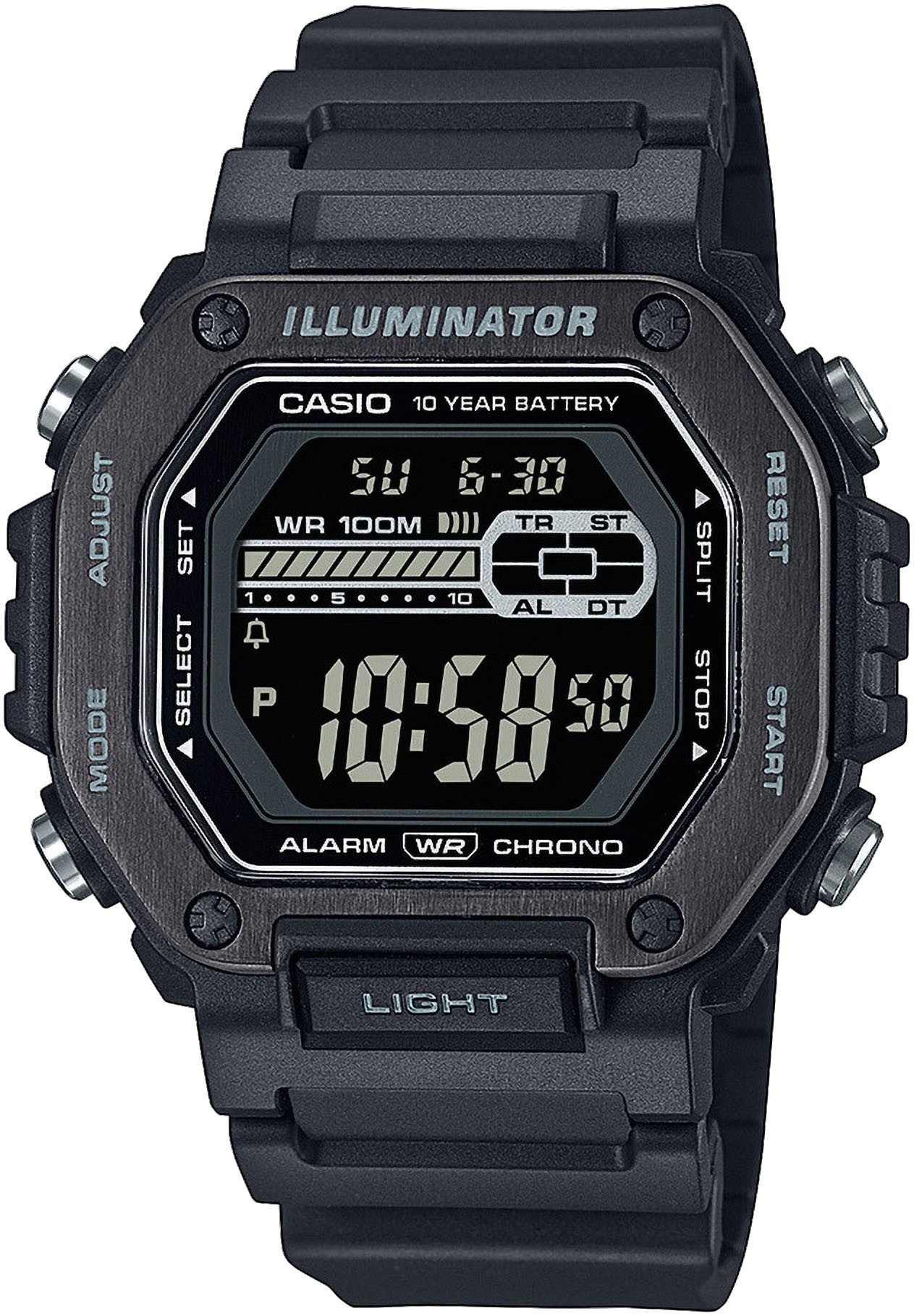 CASIO TIMELESS COLLECTION Chronograph MWD-110HB-1BVEF, Quarzuhr, günstig online kaufen