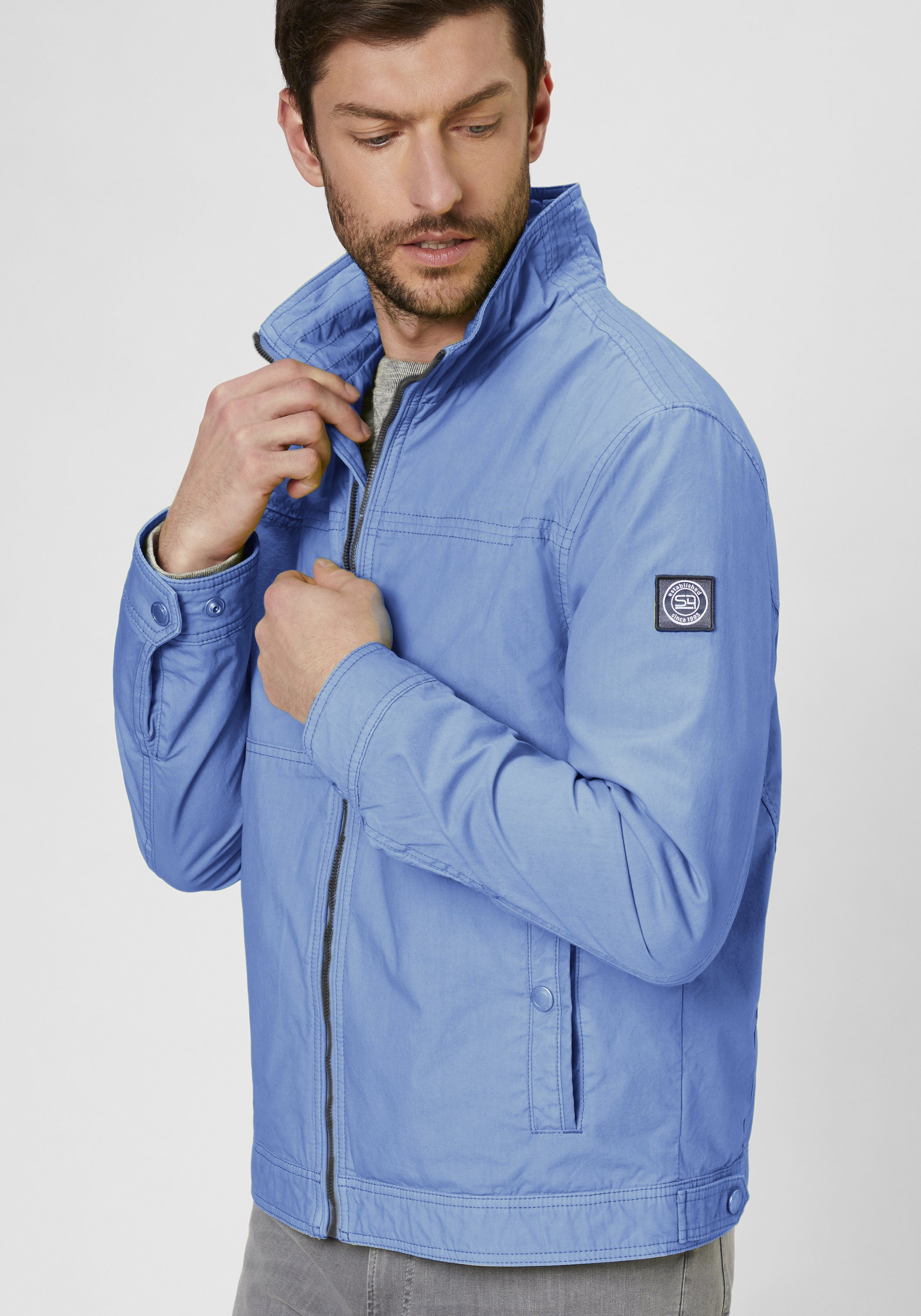 aus Baumwolle Fit reiner S4 leichte lt. sky blue MIAMI Jackets Sommerjacke Modern Jacke